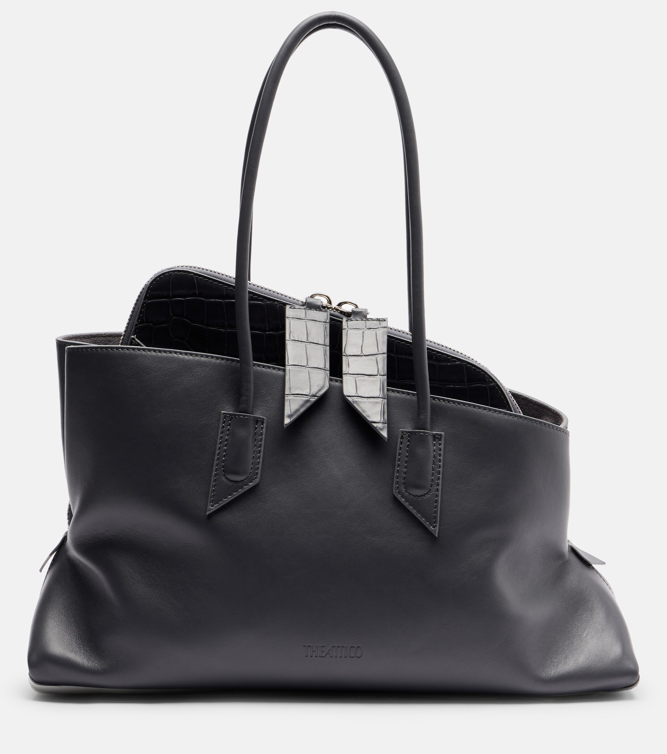 THE ATTICO La Passeggiata Medium leather tote bag