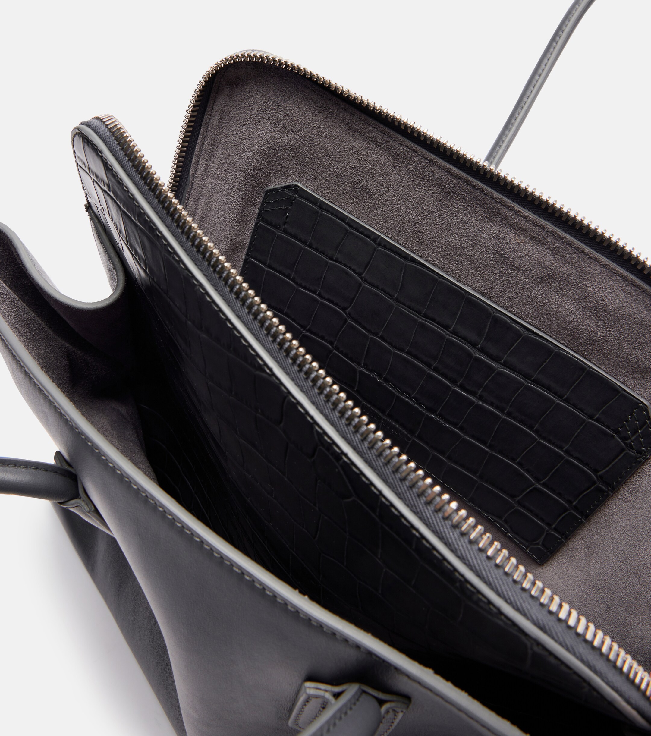 THE ATTICO La Passeggiata Medium leather tote bag