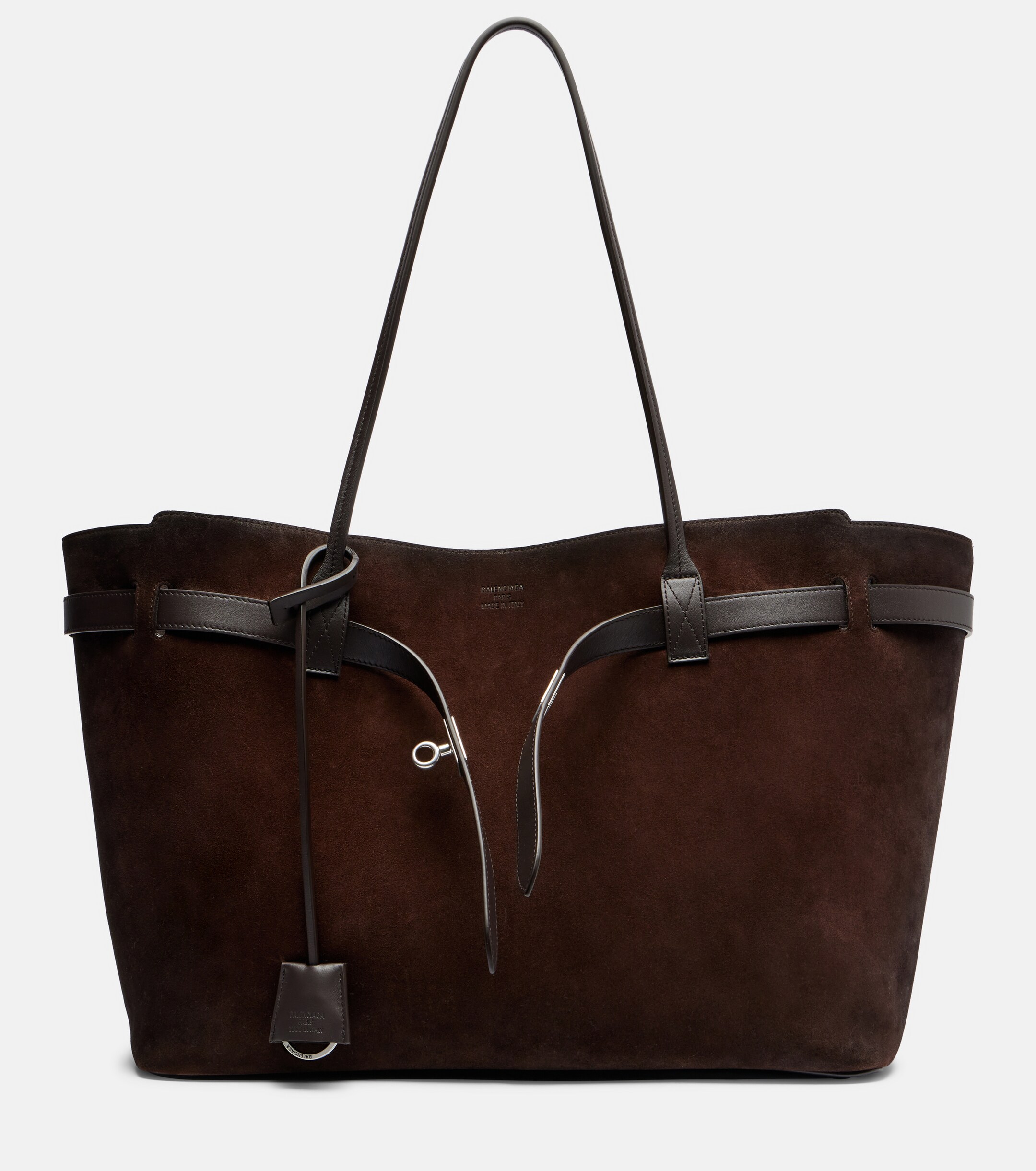 Balenciaga Bel Air Large suede tote bag