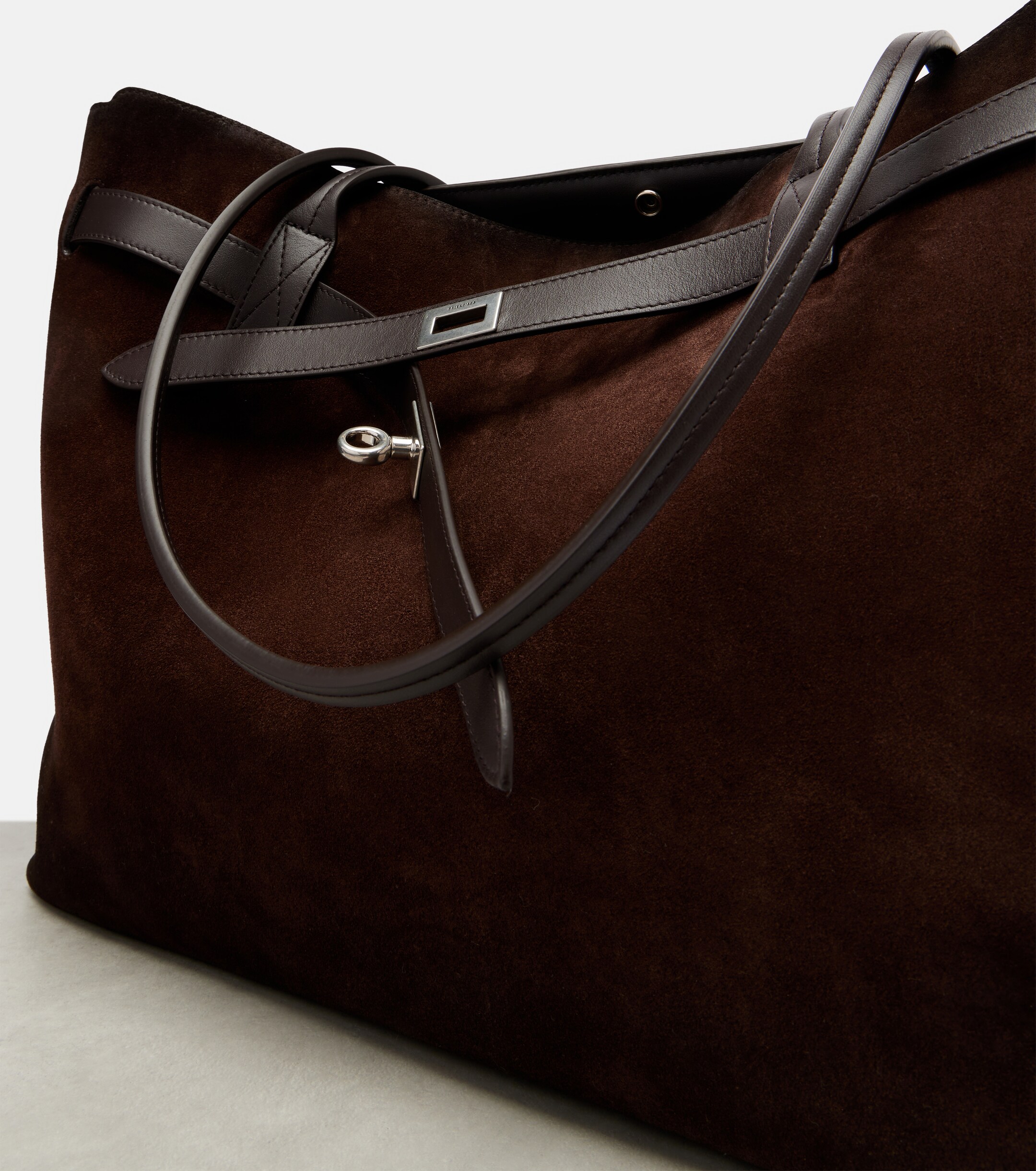Balenciaga Bel Air Large suede tote bag
