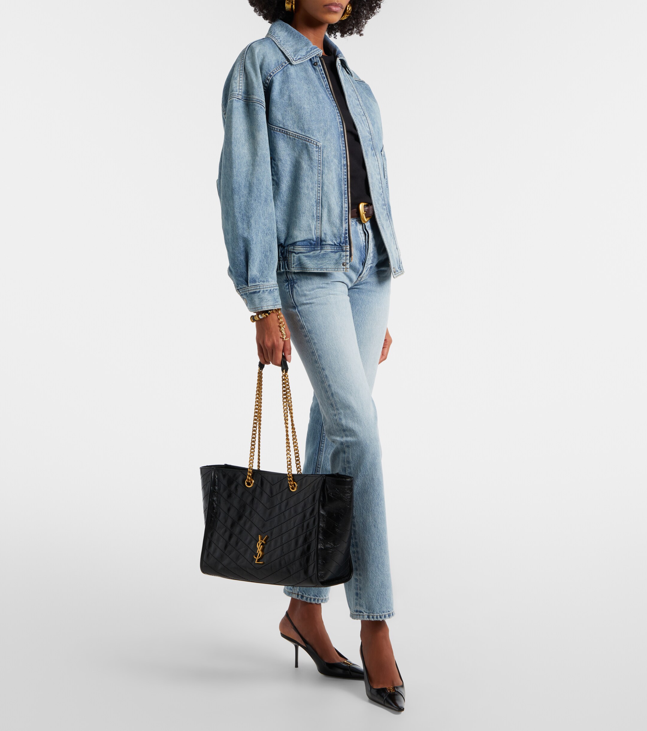 Saint Laurent Niki Medium leather shopper