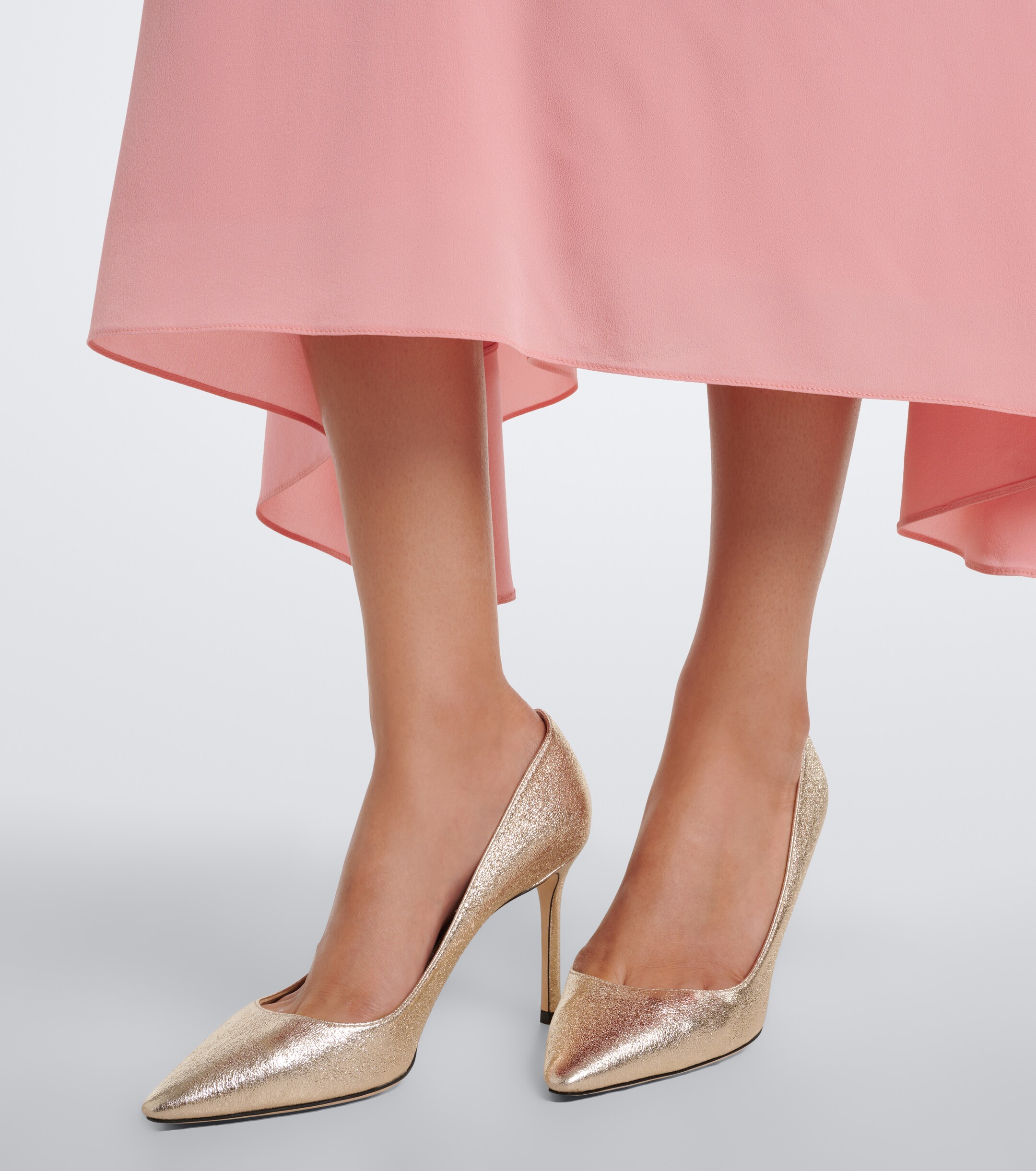 JIMMY CHOO Jimmy Choo Romy metallic leather pumps