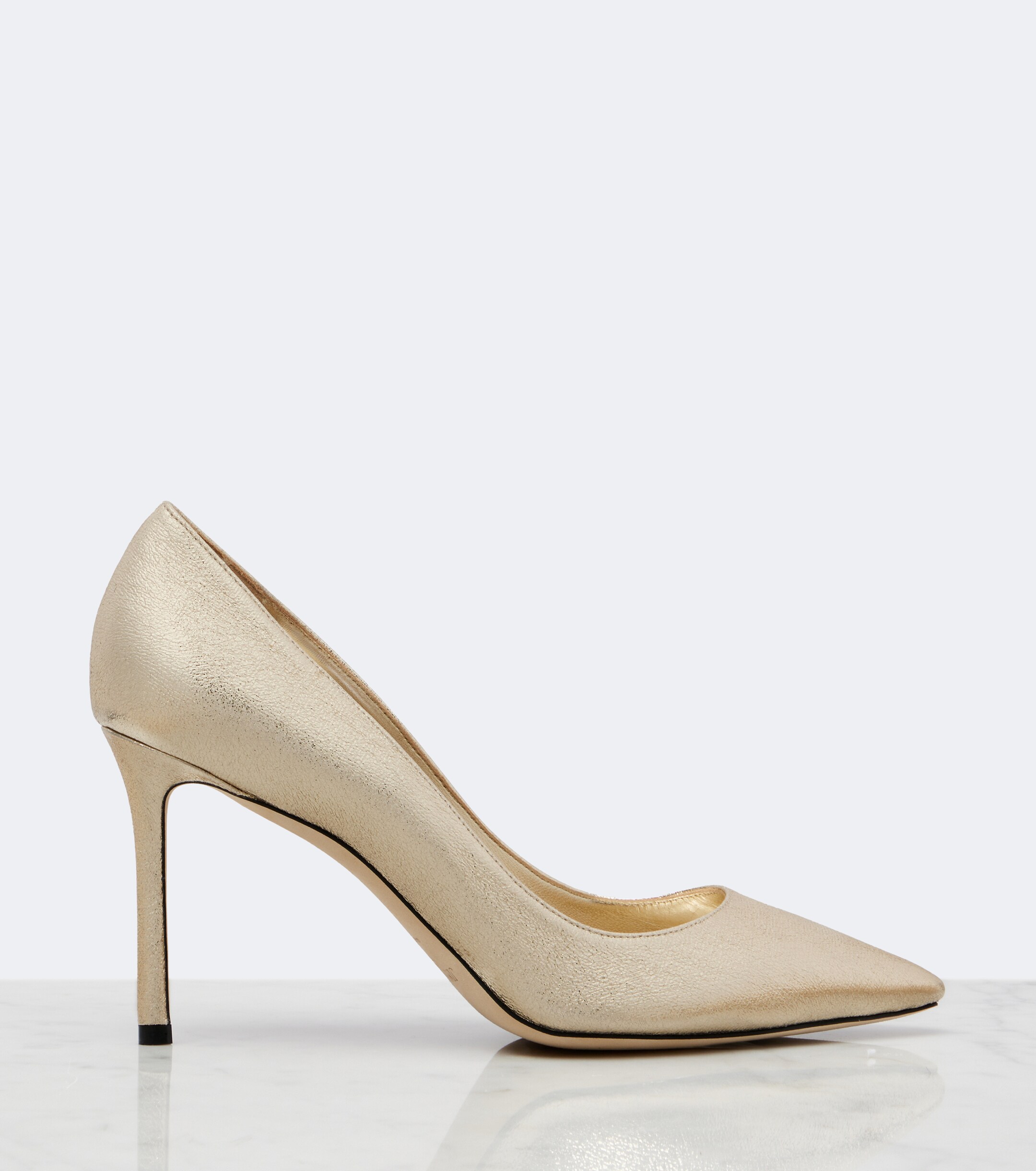 JIMMY CHOO Jimmy Choo Romy metallic leather pumps