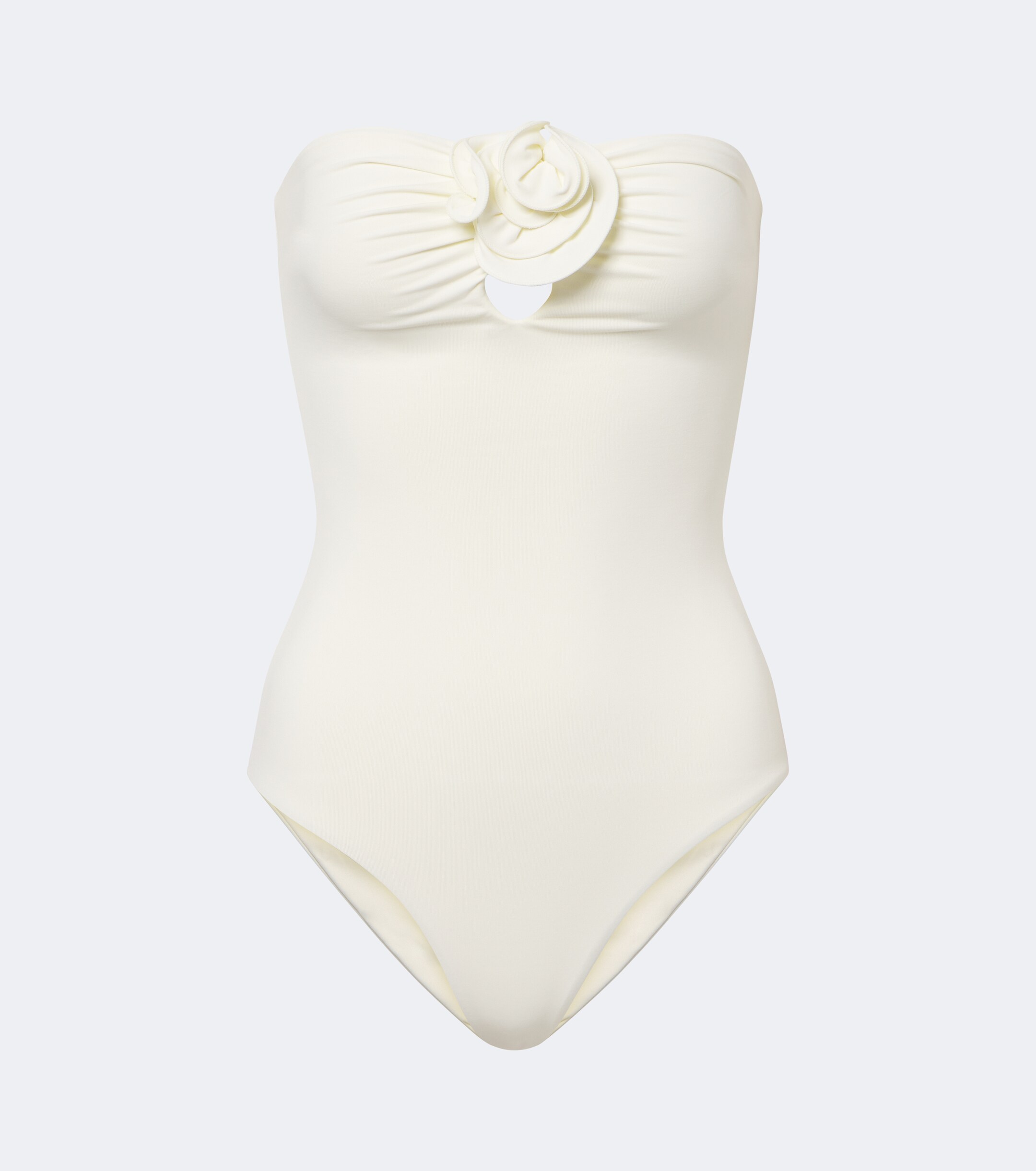 Magda Butrym Magda Butrym Floral-appliqué gathered swimsuit