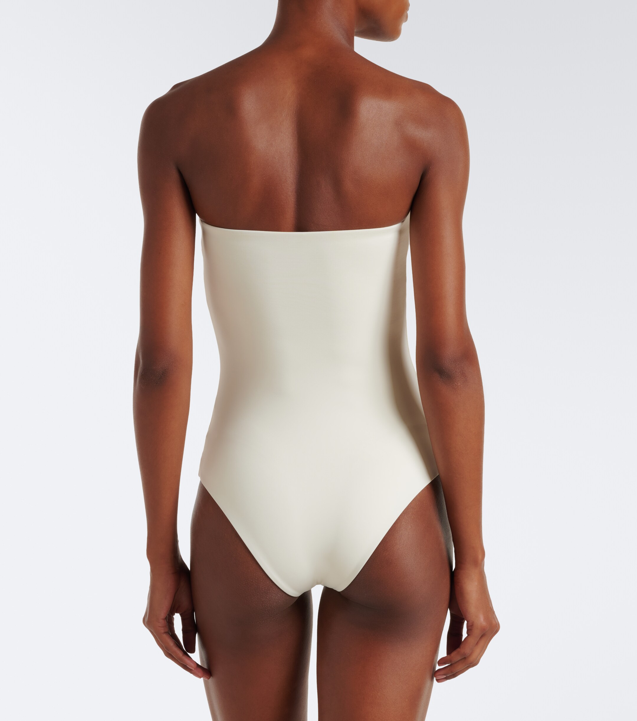 Magda Butrym Magda Butrym Floral-appliqué gathered swimsuit