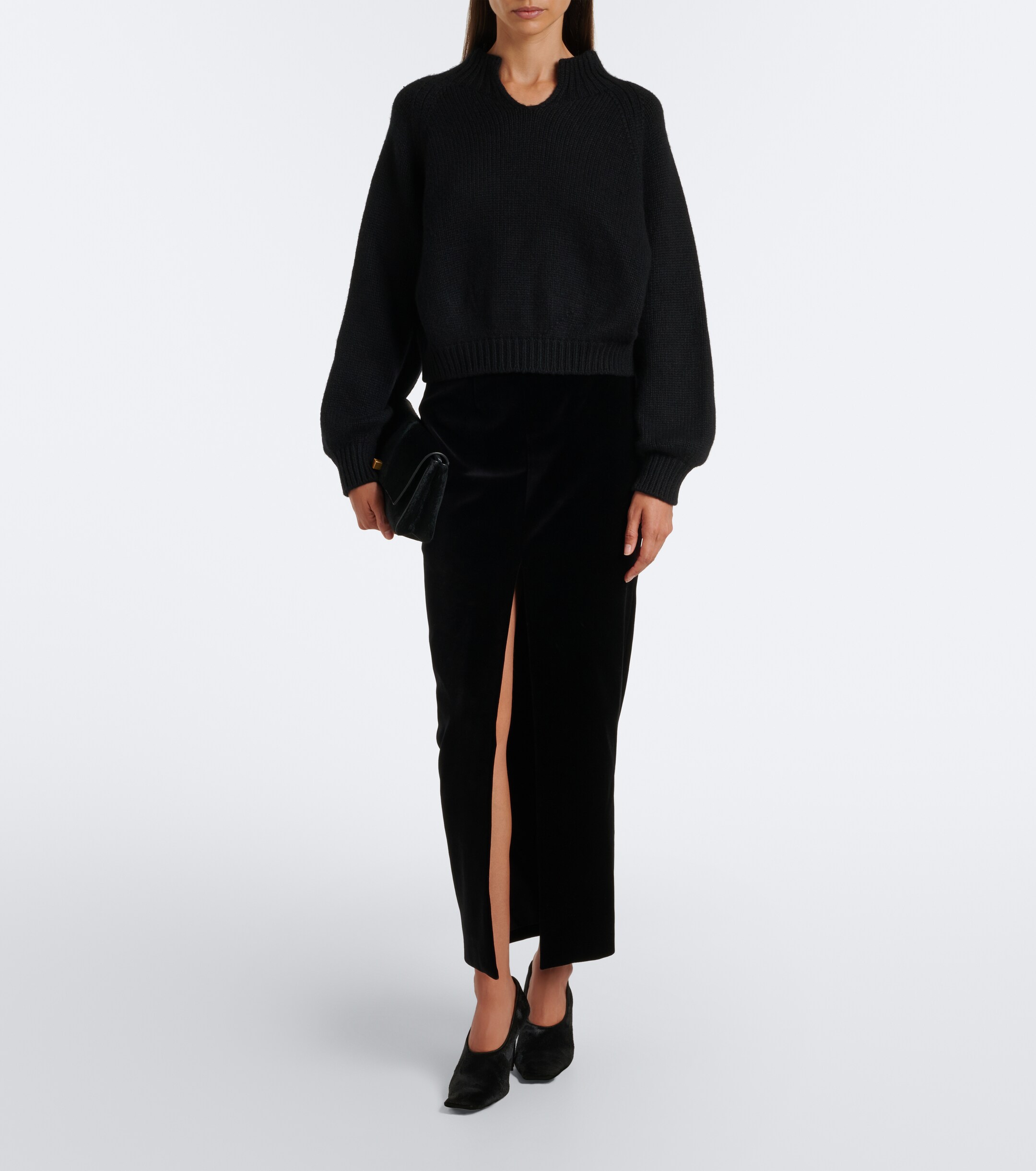 KHAITE Khaite Cropped cashmere sweater