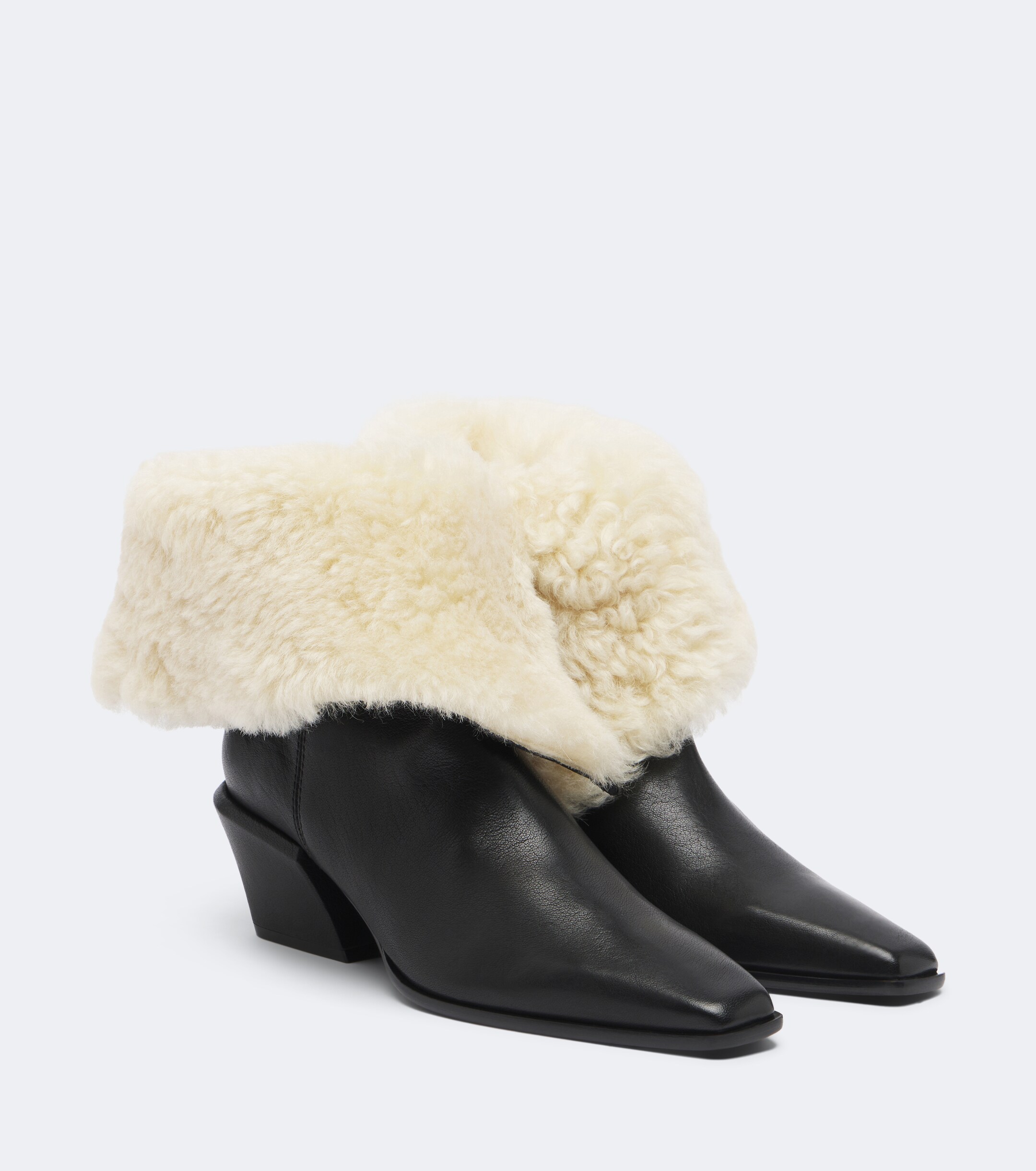 Paris Texas Paris Texas Bettina shearling-lined leather ankle boots