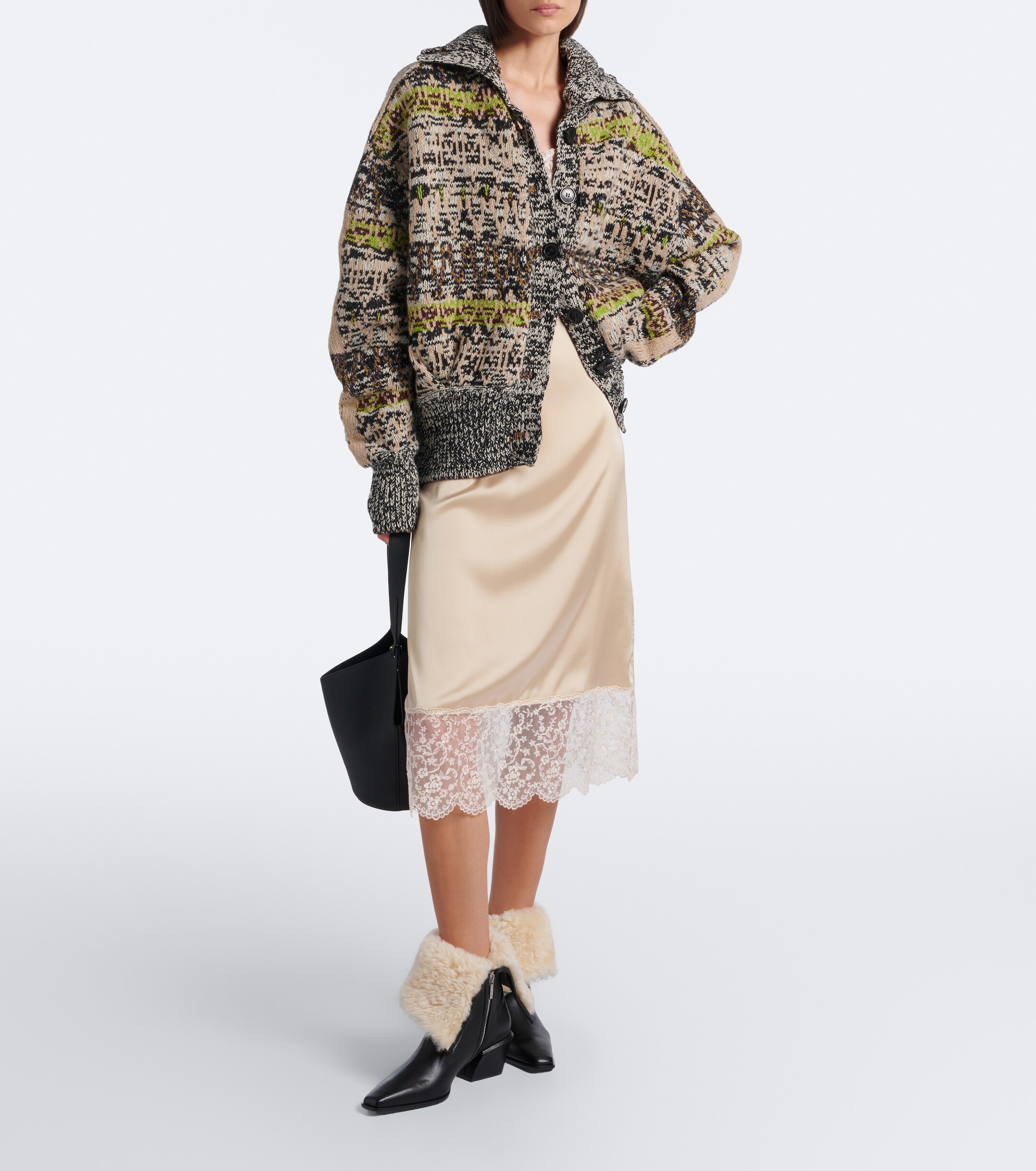 Paris Texas Paris Texas Bettina shearling-lined leather ankle boots