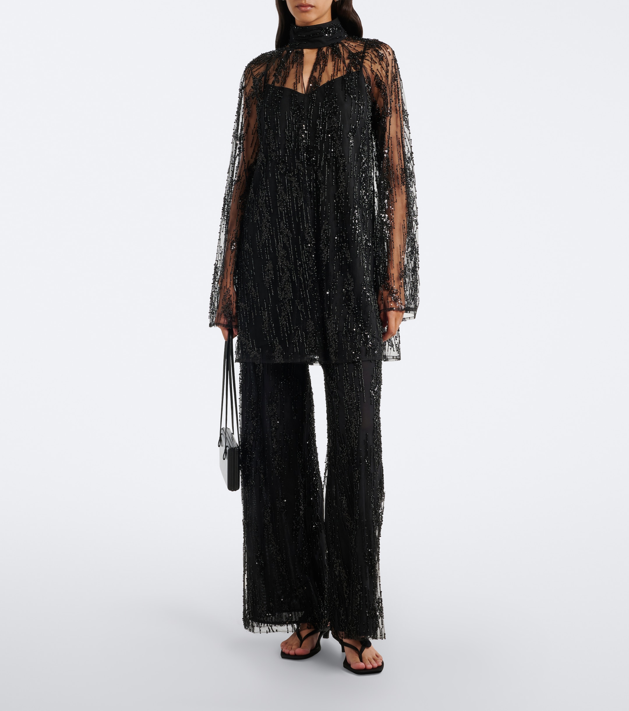 Staud Staud Jayden embellished wide-leg pants