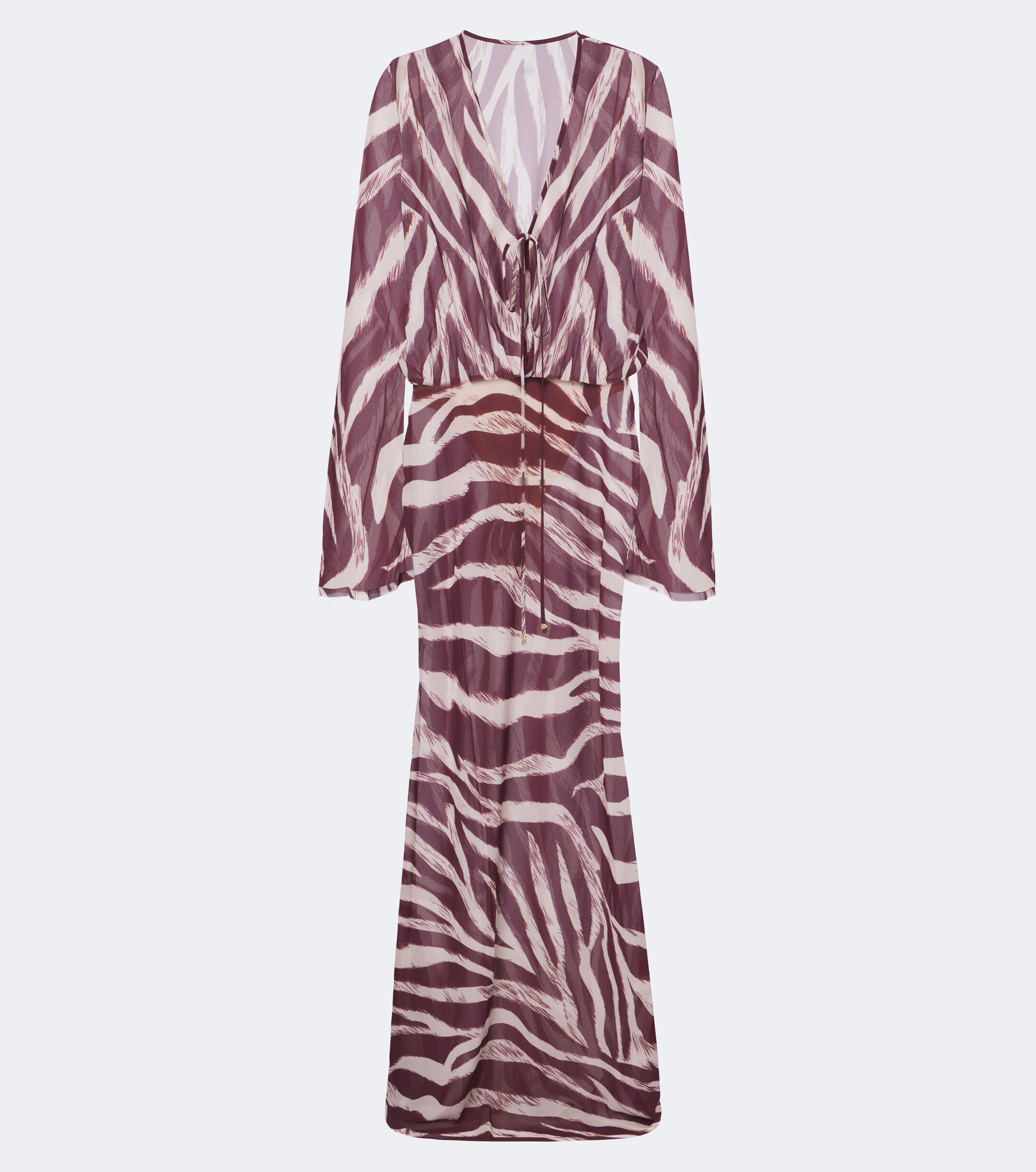 Bananhot Bananhot Nema zebra-print maxi dress