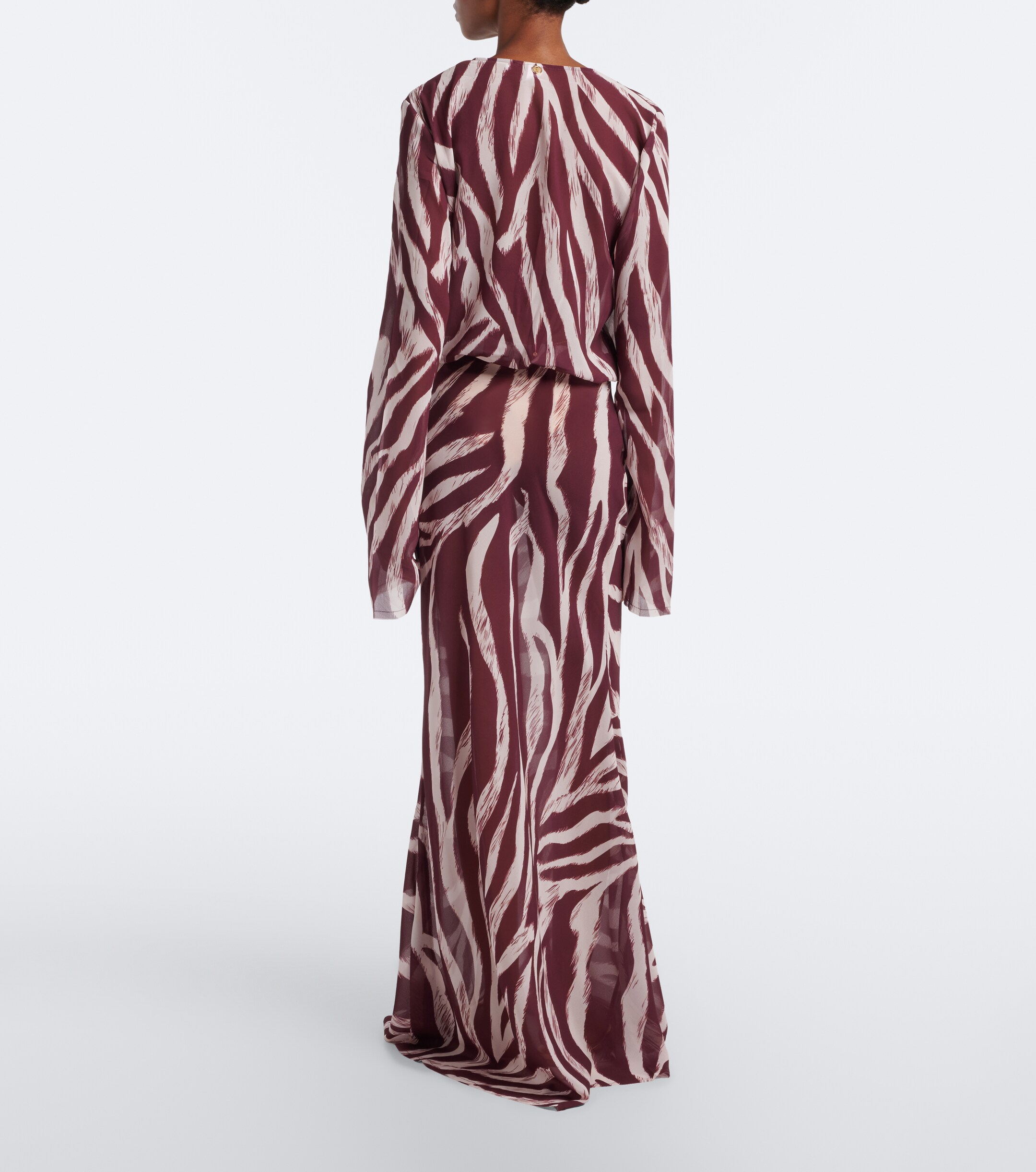 Bananhot Bananhot Nema zebra-print maxi dress