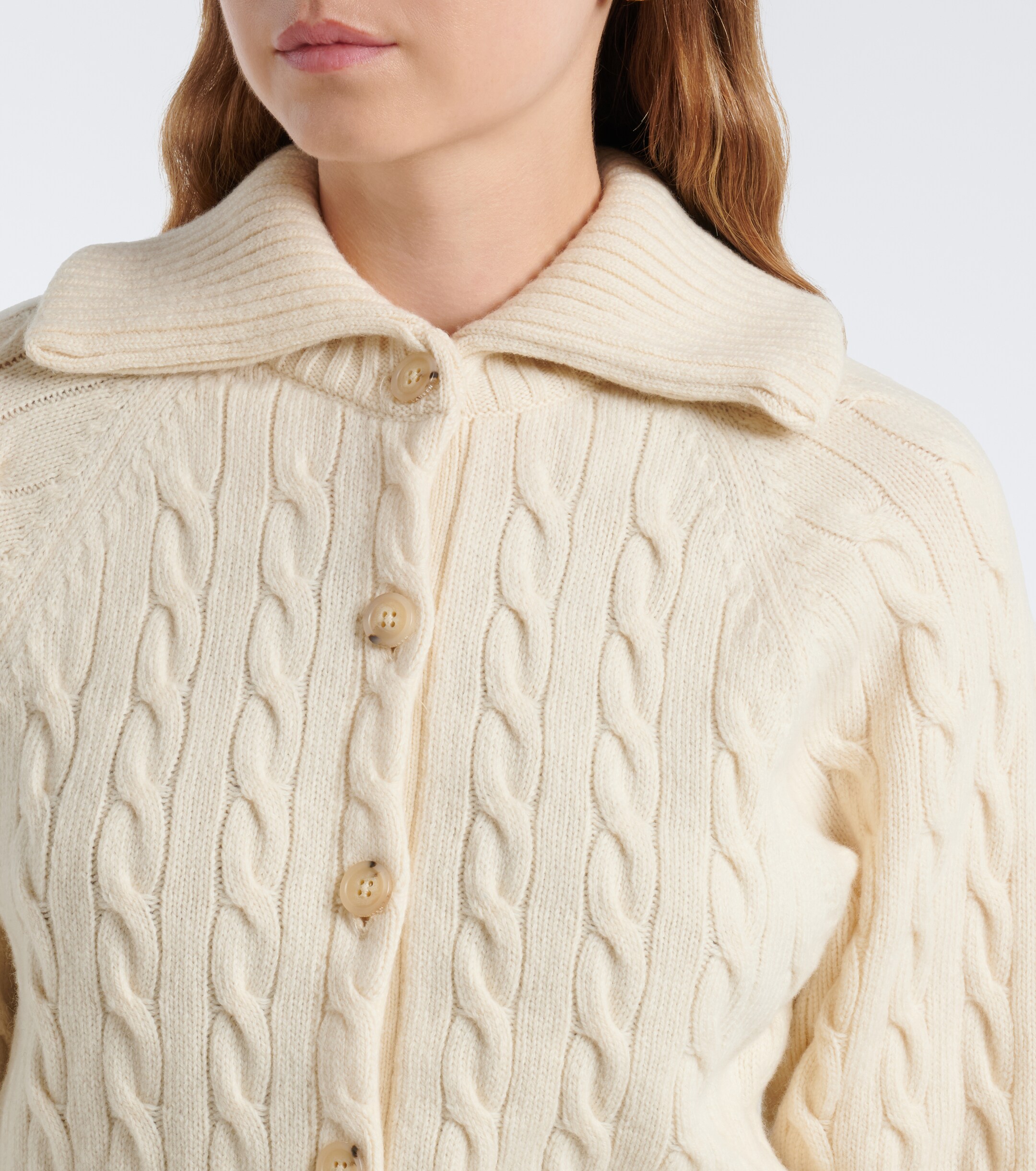 Polo Ralph Lauren Polo Ralph Lauren Cable-knit wool and cashmere cardigan