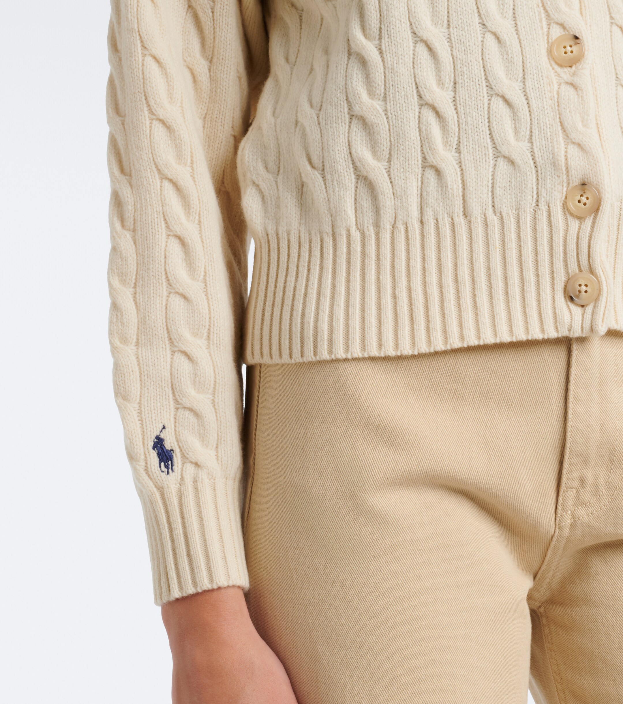 Polo Ralph Lauren Polo Ralph Lauren Cable-knit wool and cashmere cardigan