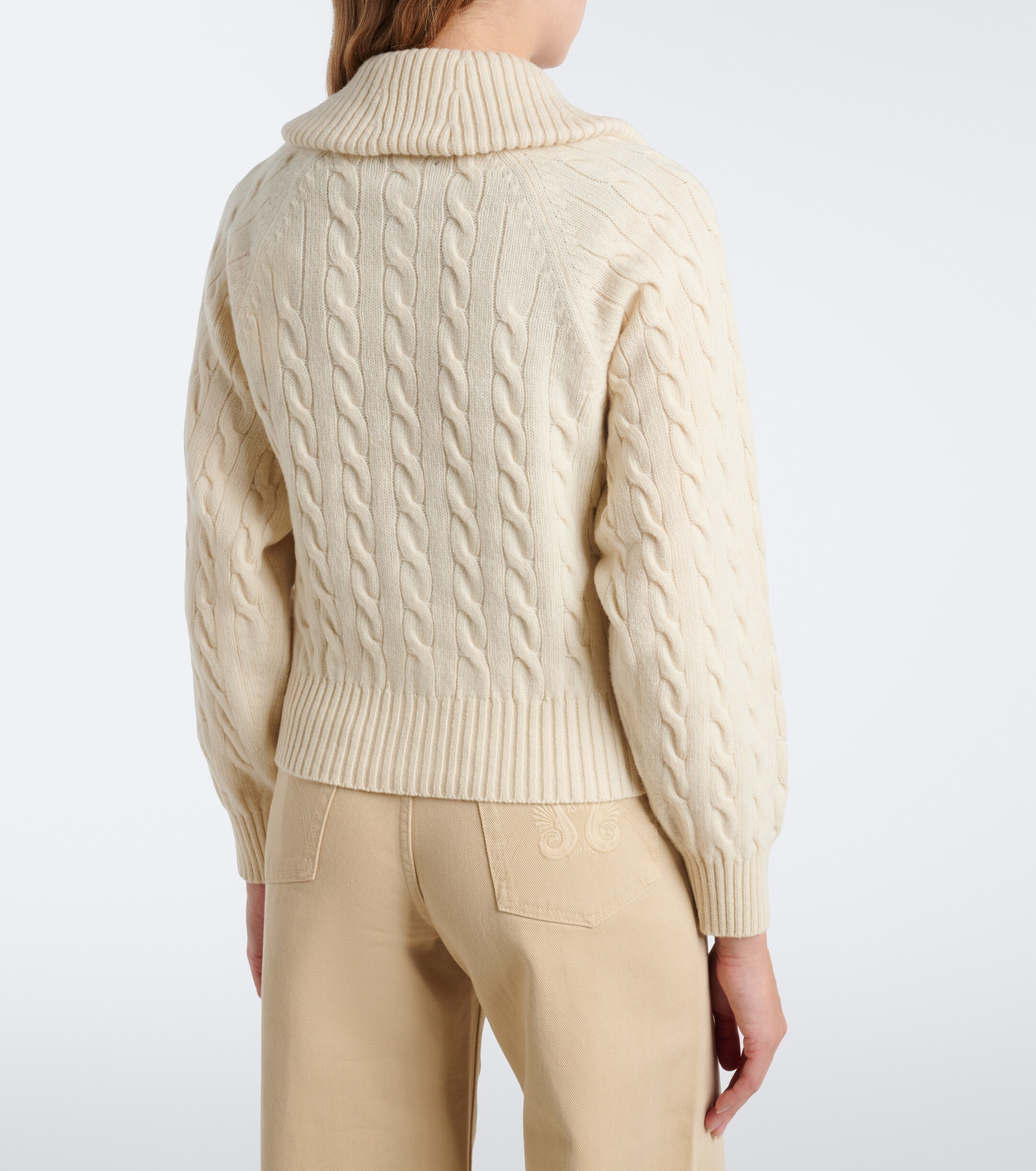 Polo Ralph Lauren Polo Ralph Lauren Cable-knit wool and cashmere cardigan