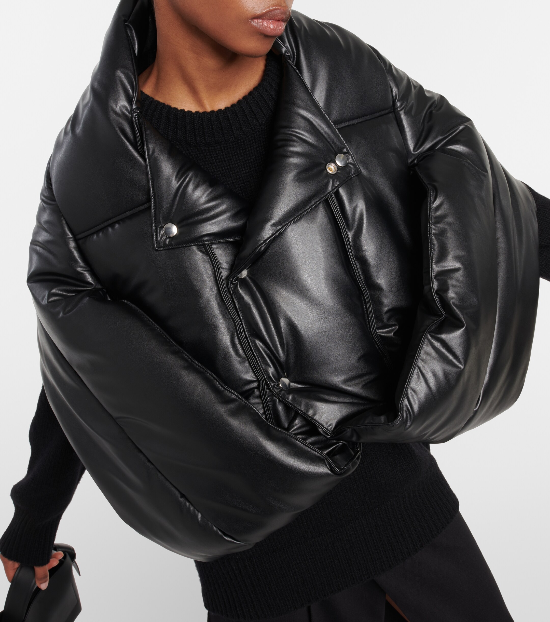 Junya Watanabe - Faux leather bomber jacket | Plush