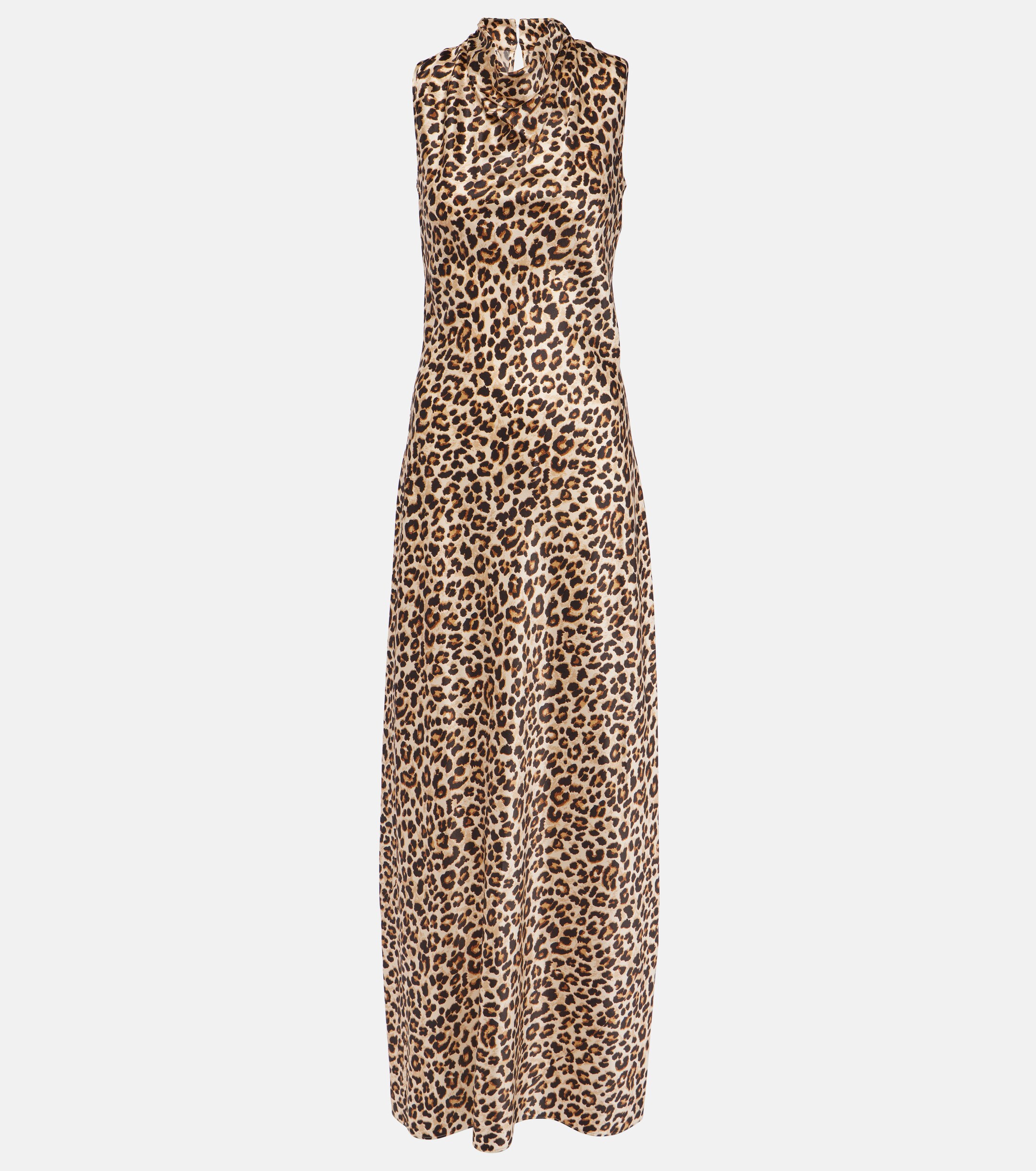 Veronica Beard Kura leopard-print silk-blend maxi dress thumbnail