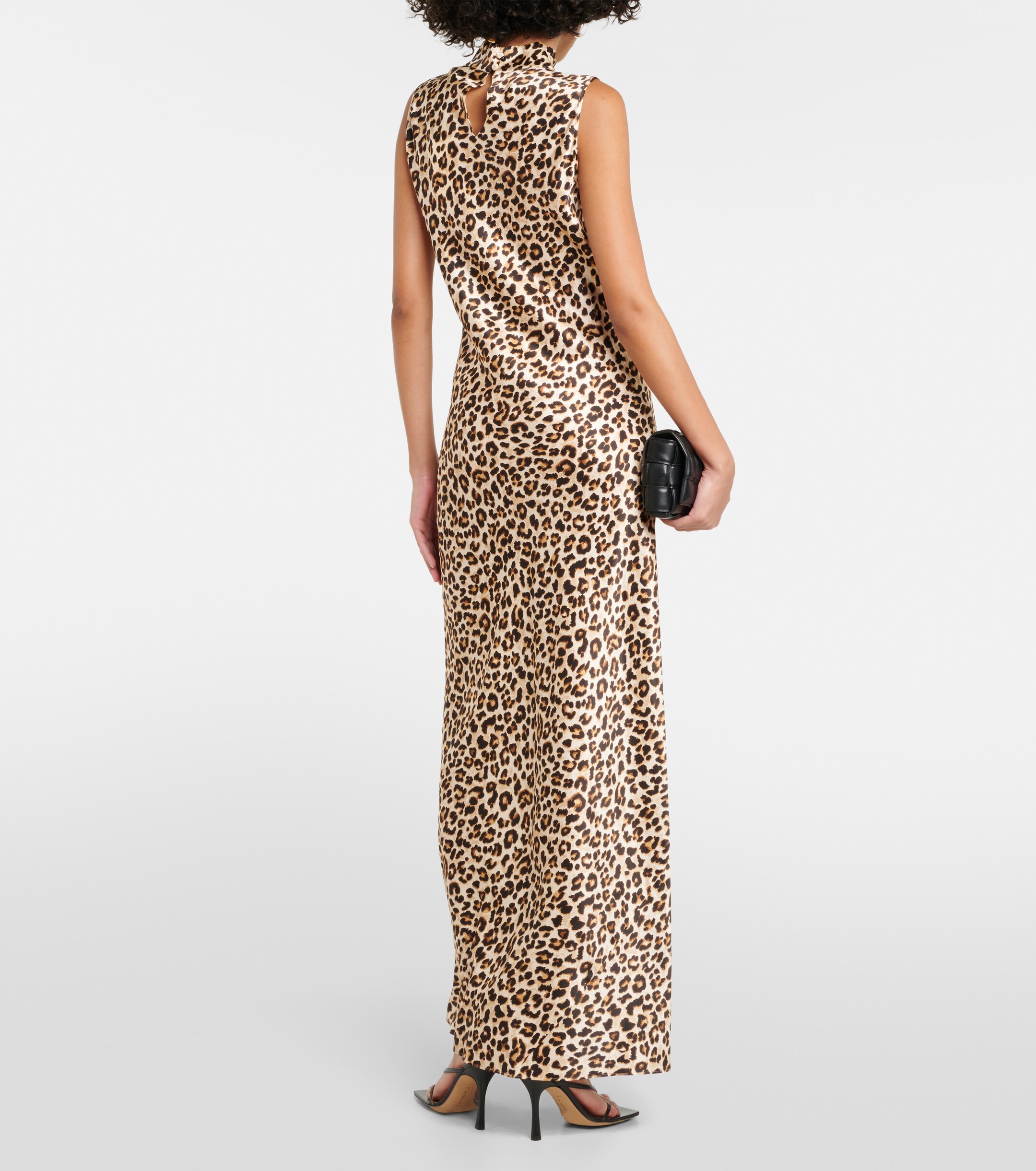 Veronica Beard Kura leopard-print silk-blend maxi dress thumbnail