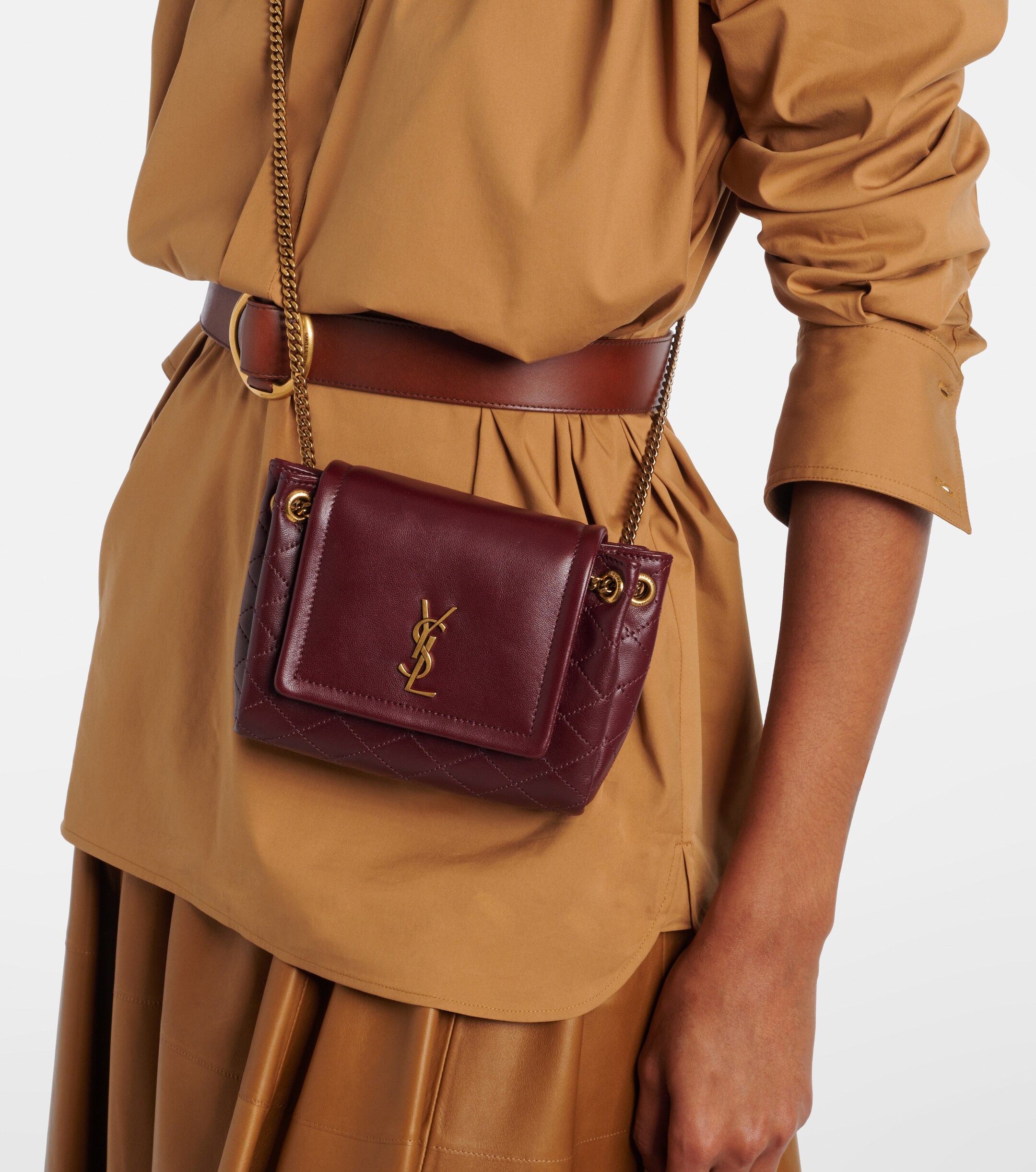 Saint Laurent Saint Laurent Nolita Mini leather crossbody bag