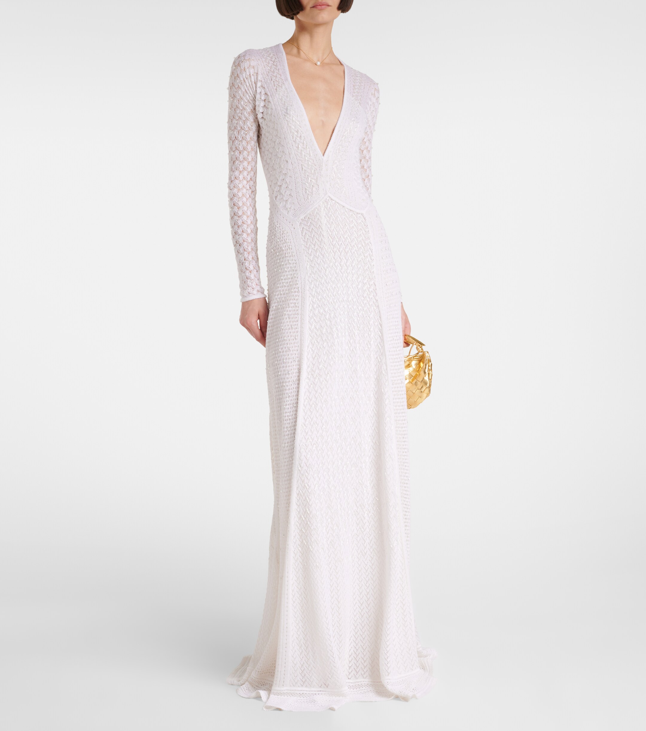 ralph lauren white silk dress Chic and Classy Slip Wedding Dress with Fur Pom Poms