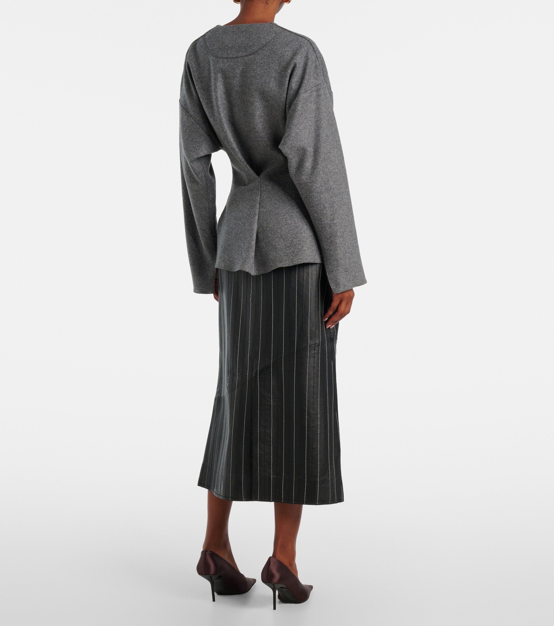 Victoria Beckham Victoria Beckham Wool and cashmere Henley shirt