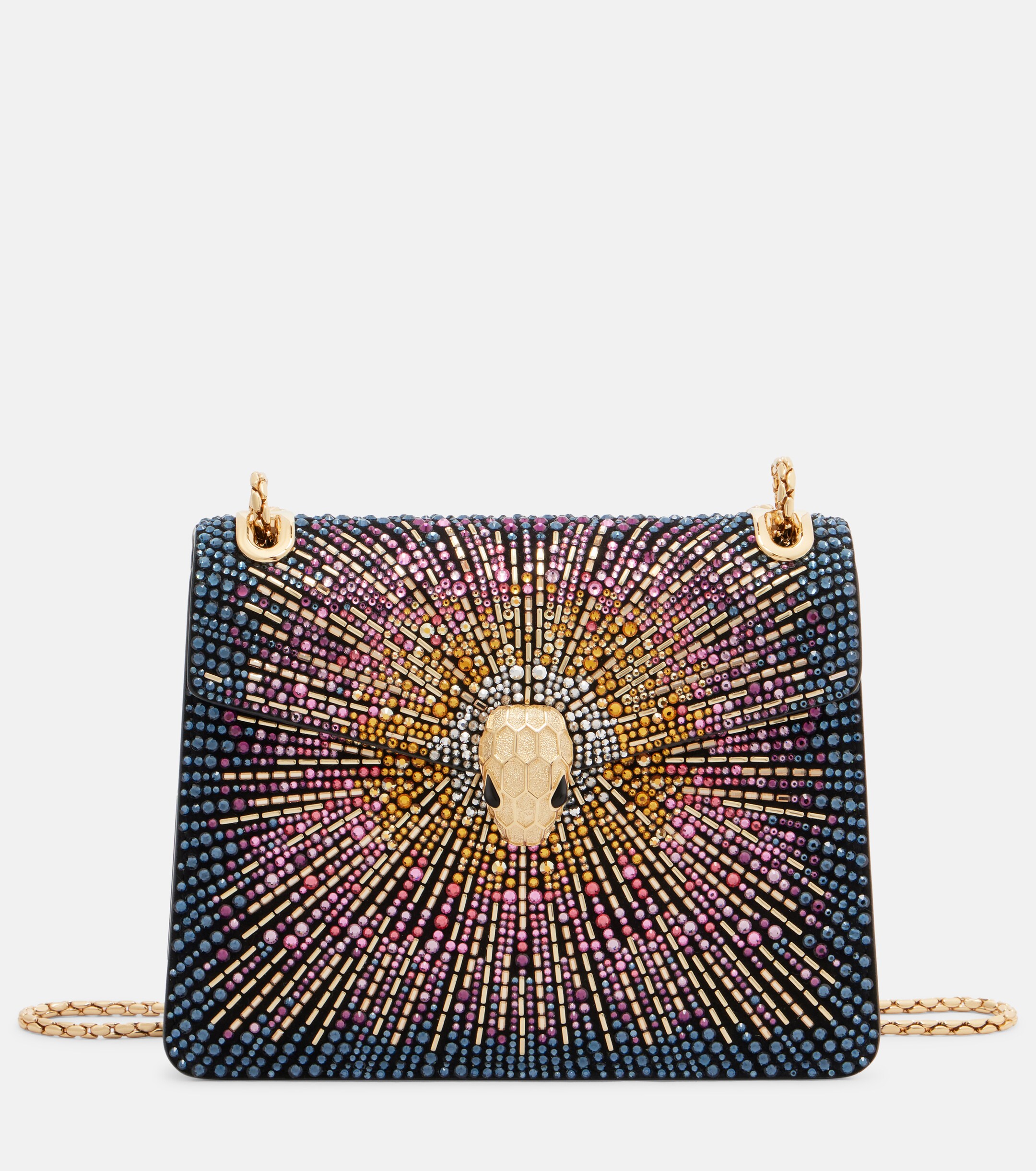 Bvlgari Serpenti Forever Small suede crossbody bag