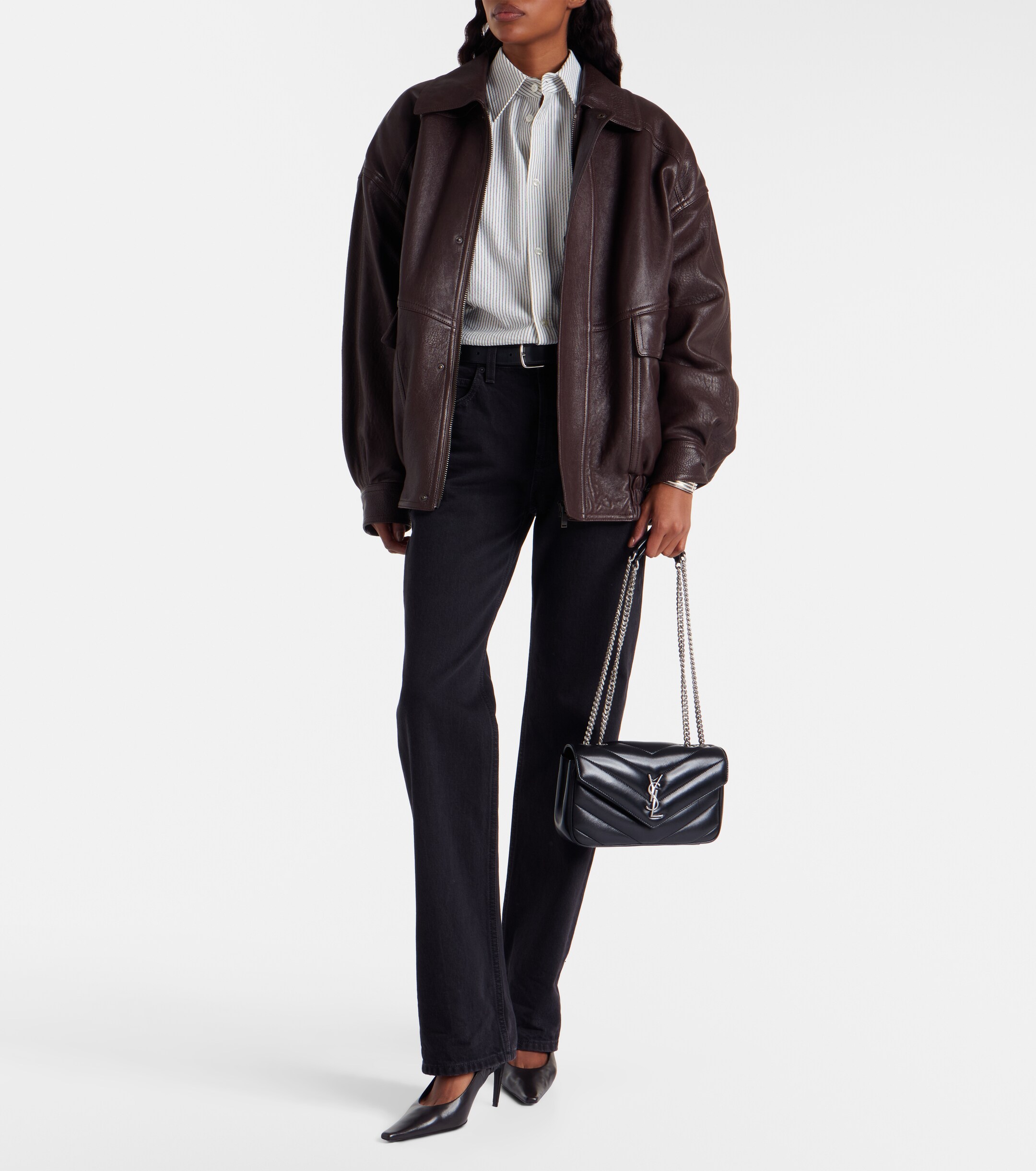 Saint Laurent Loulou Small leather shoulder bag