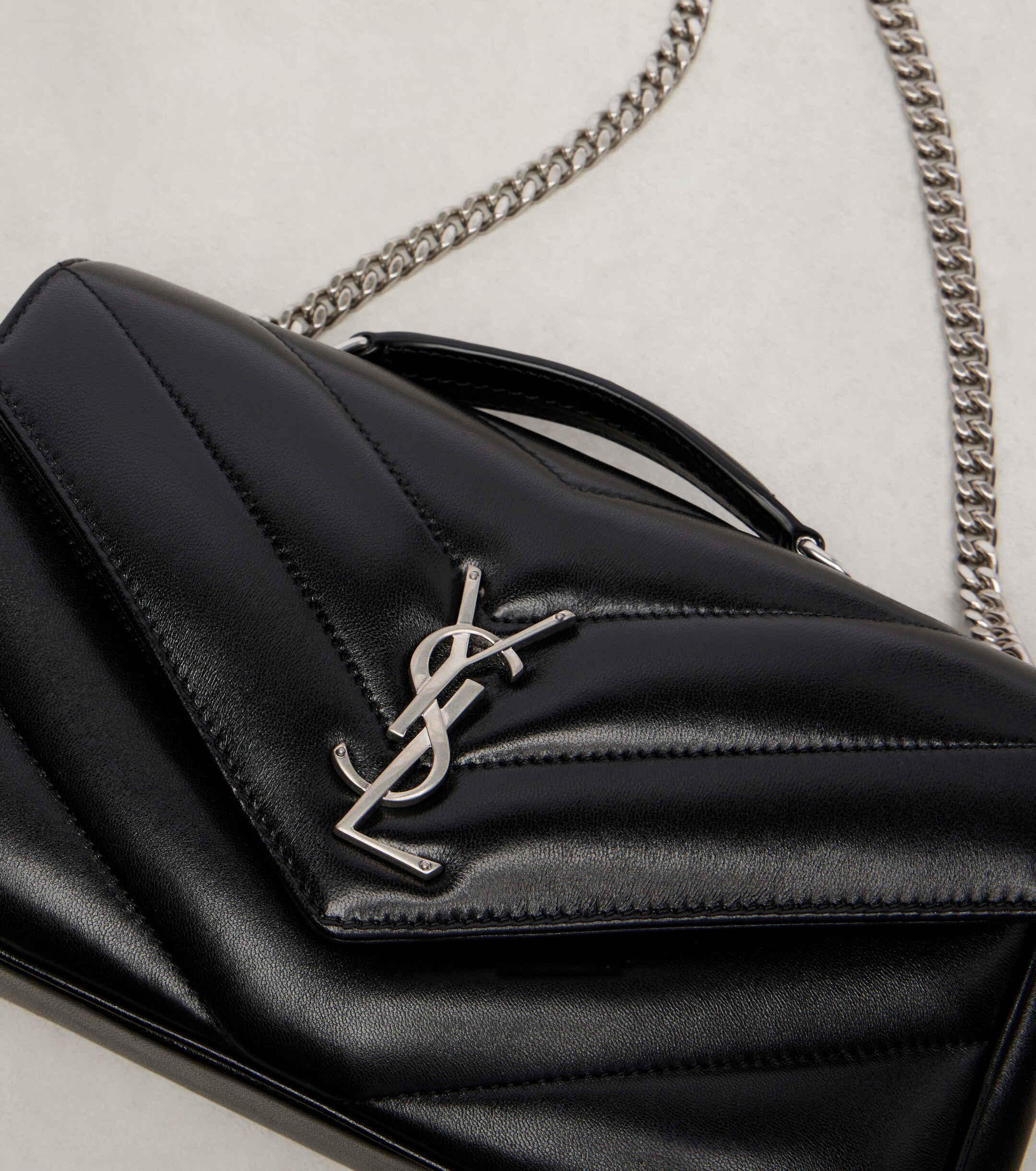 Saint Laurent Loulou Small leather shoulder bag