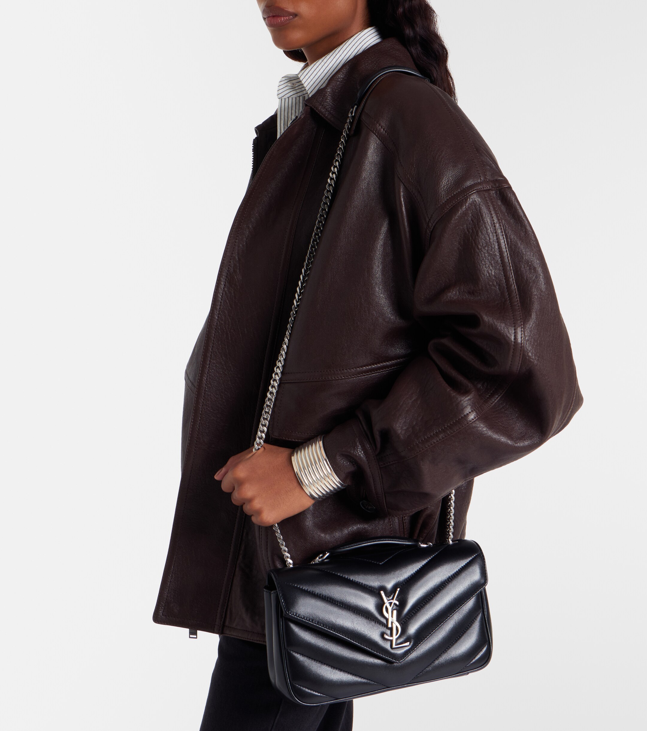 Saint Laurent Loulou Small leather shoulder bag