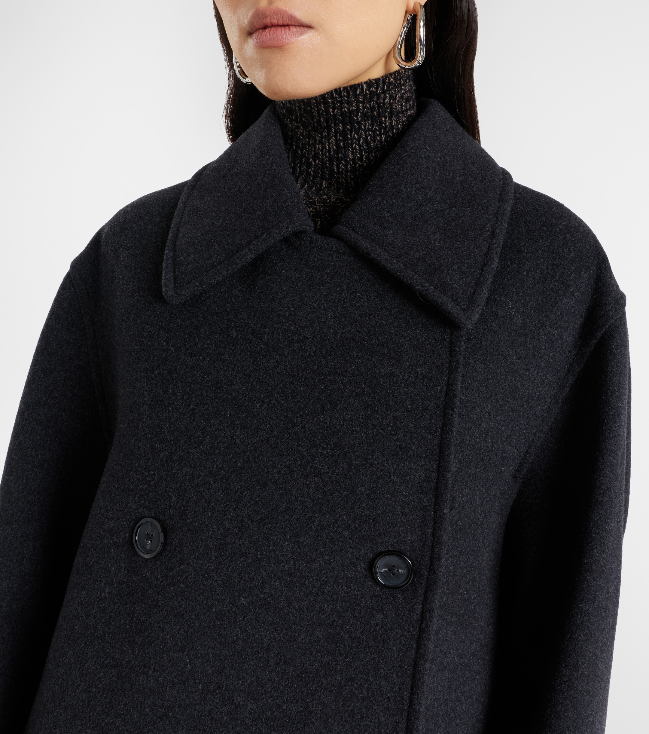 TOTEME Shield double-breasted wool-blend coat thumbnail