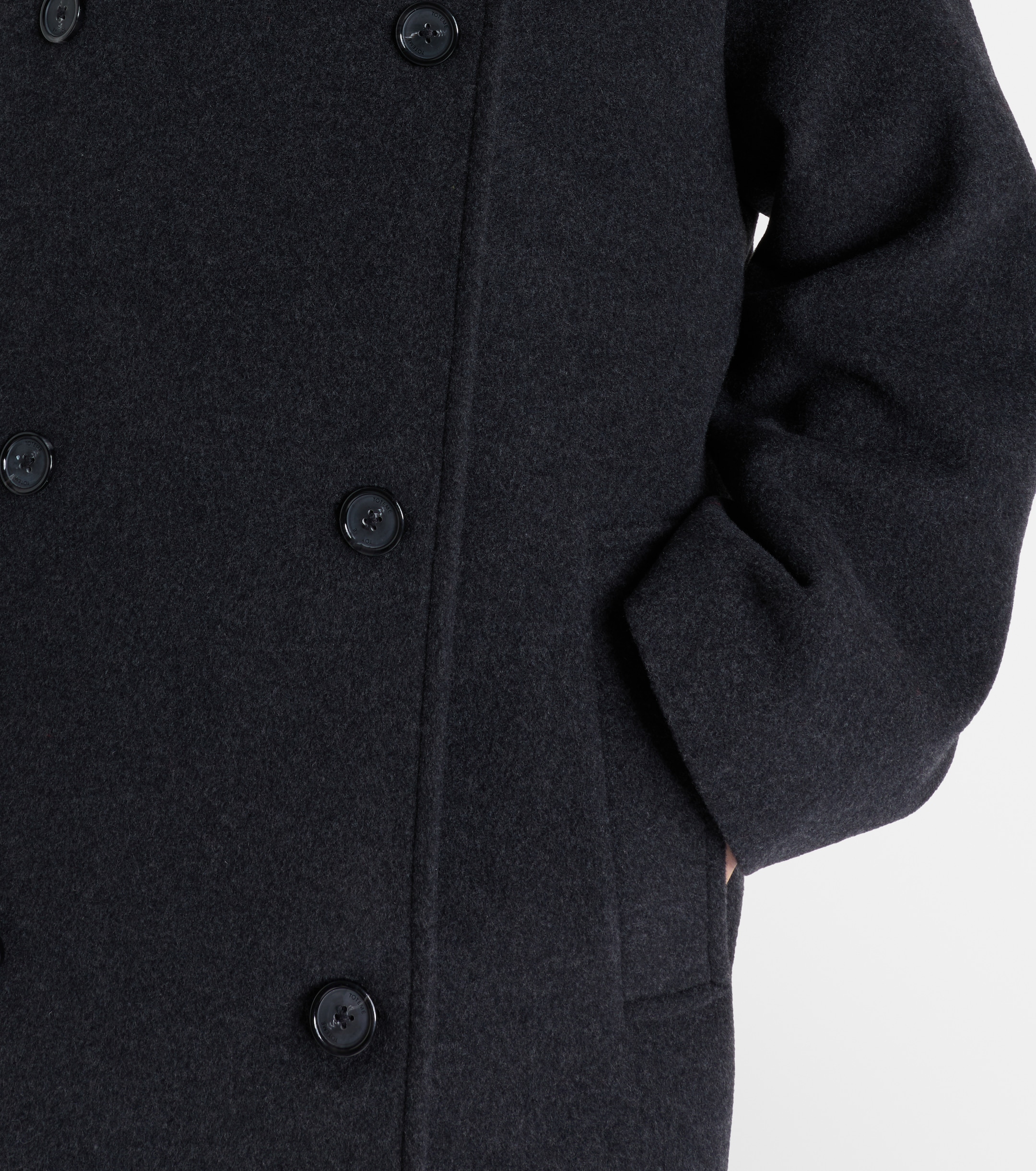 TOTEME Shield double-breasted wool-blend coat thumbnail