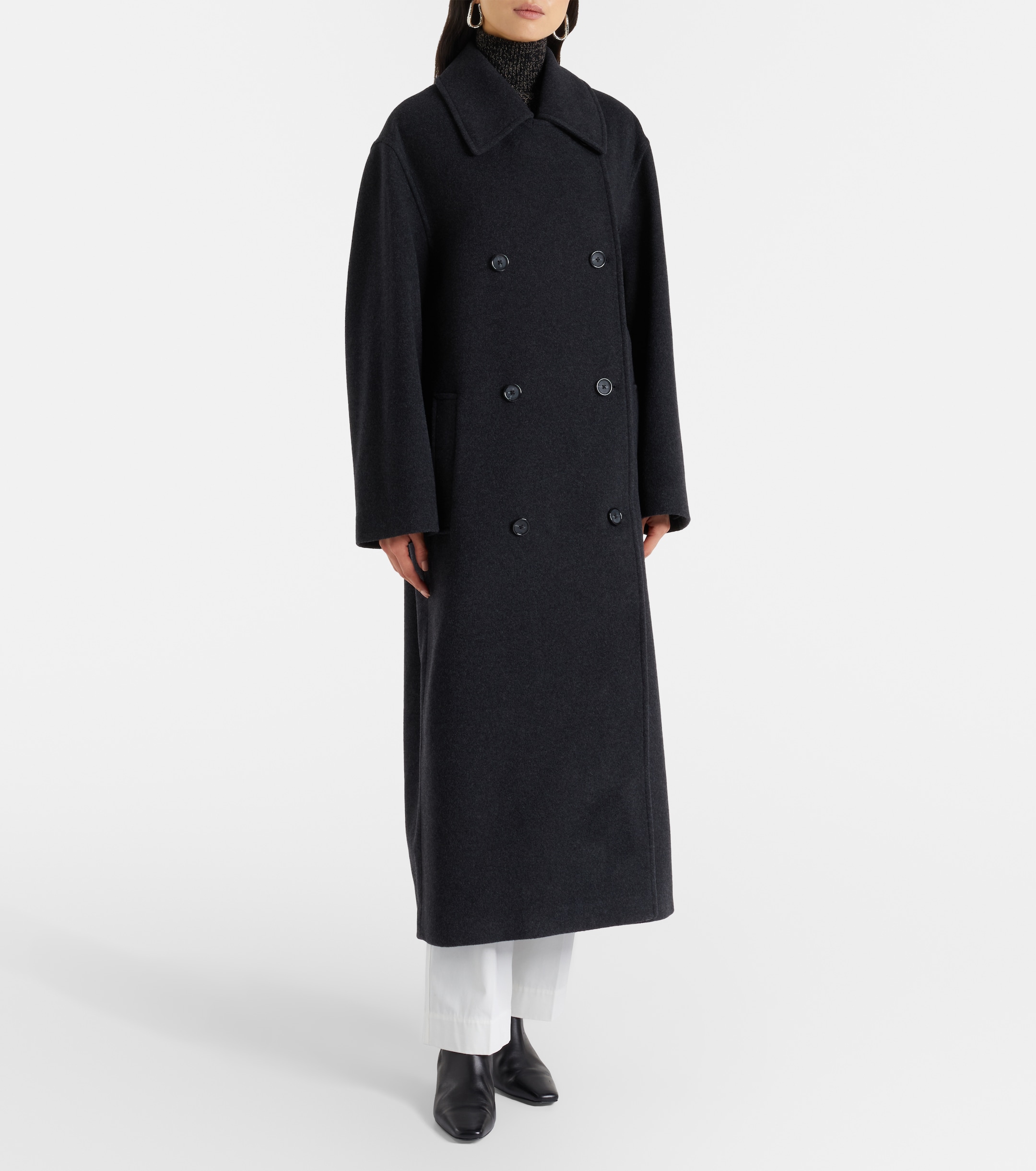 TOTEME Shield double-breasted wool-blend coat thumbnail