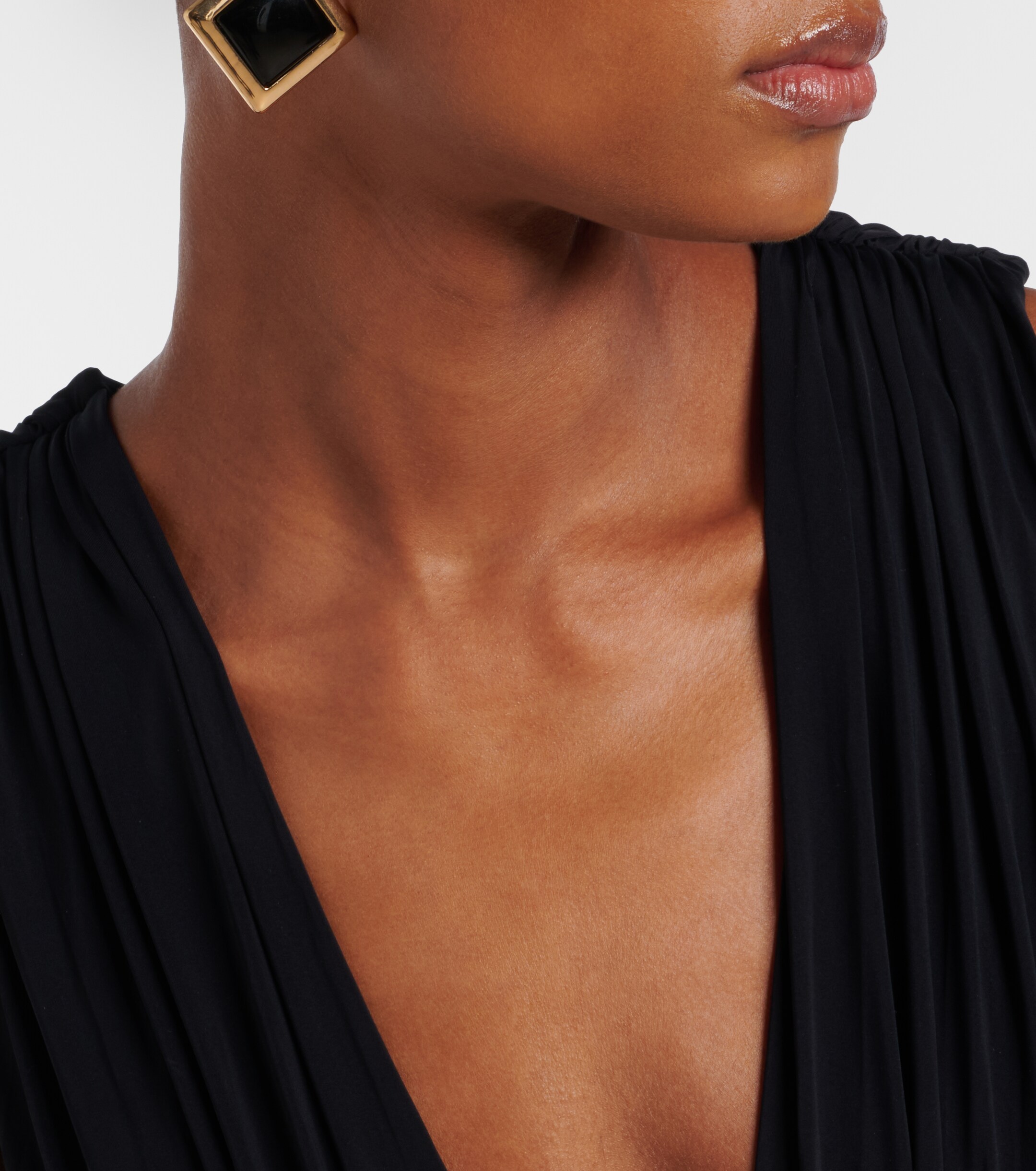 Balmain Balmain Embellished jersey maxi dress