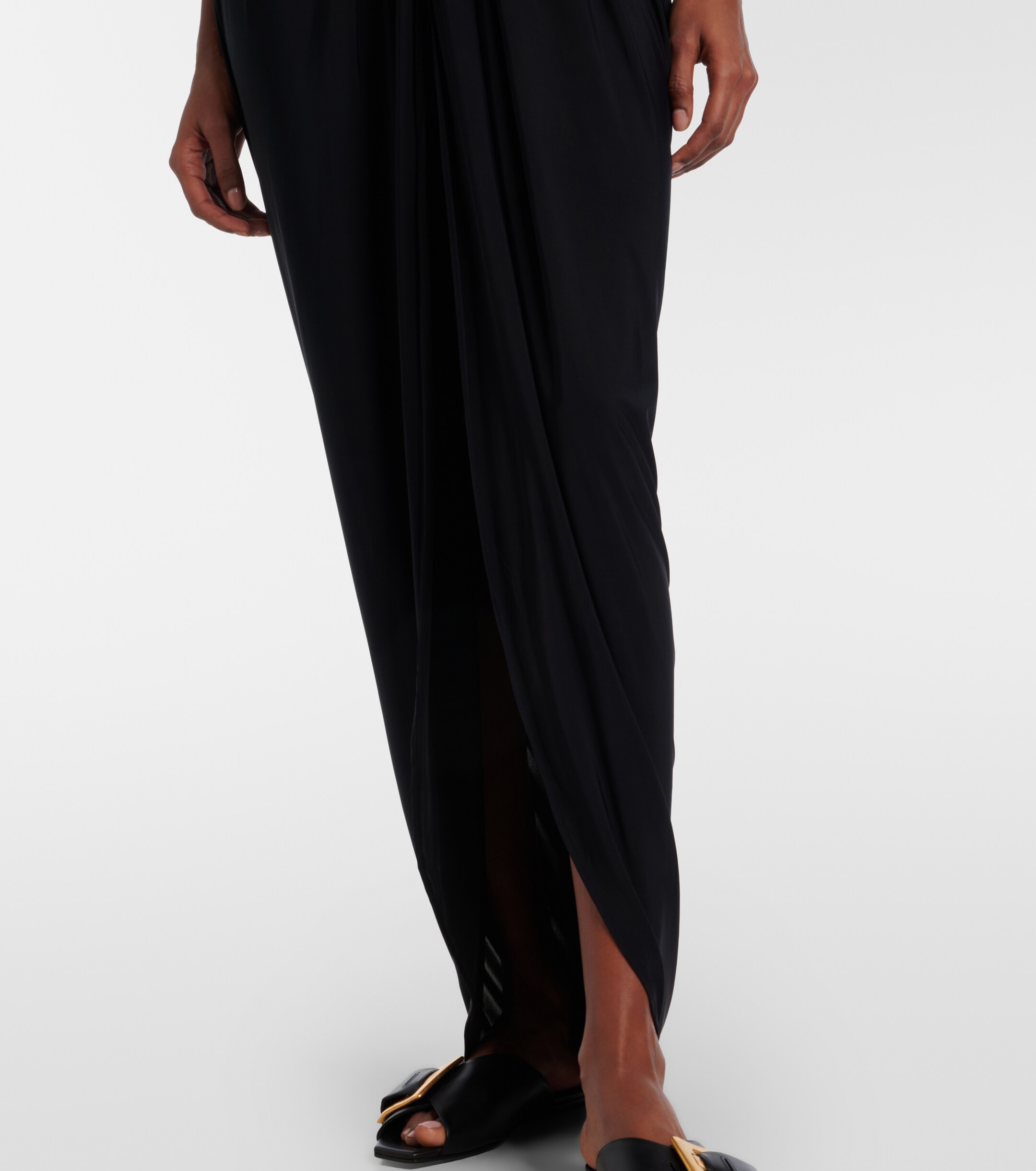Balmain Balmain Embellished jersey maxi dress