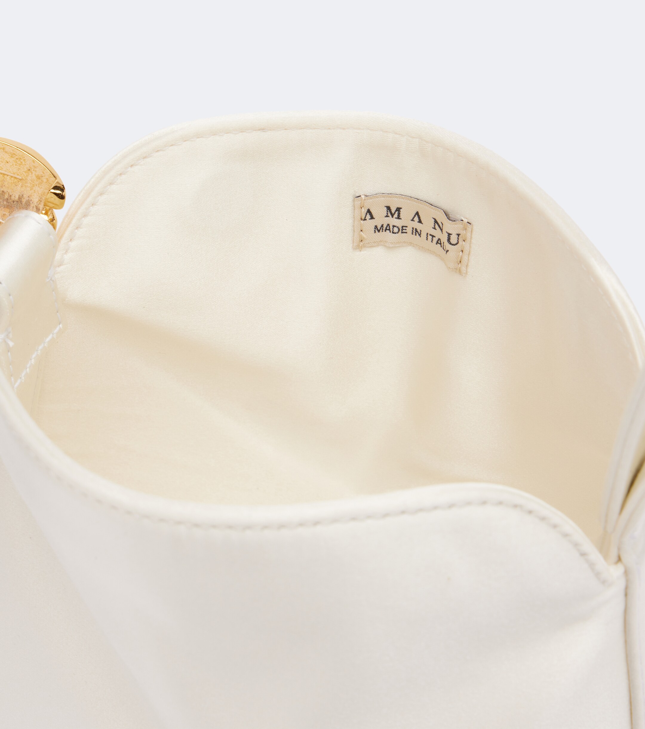 AMANU Zambia Mini satin top-handle bag