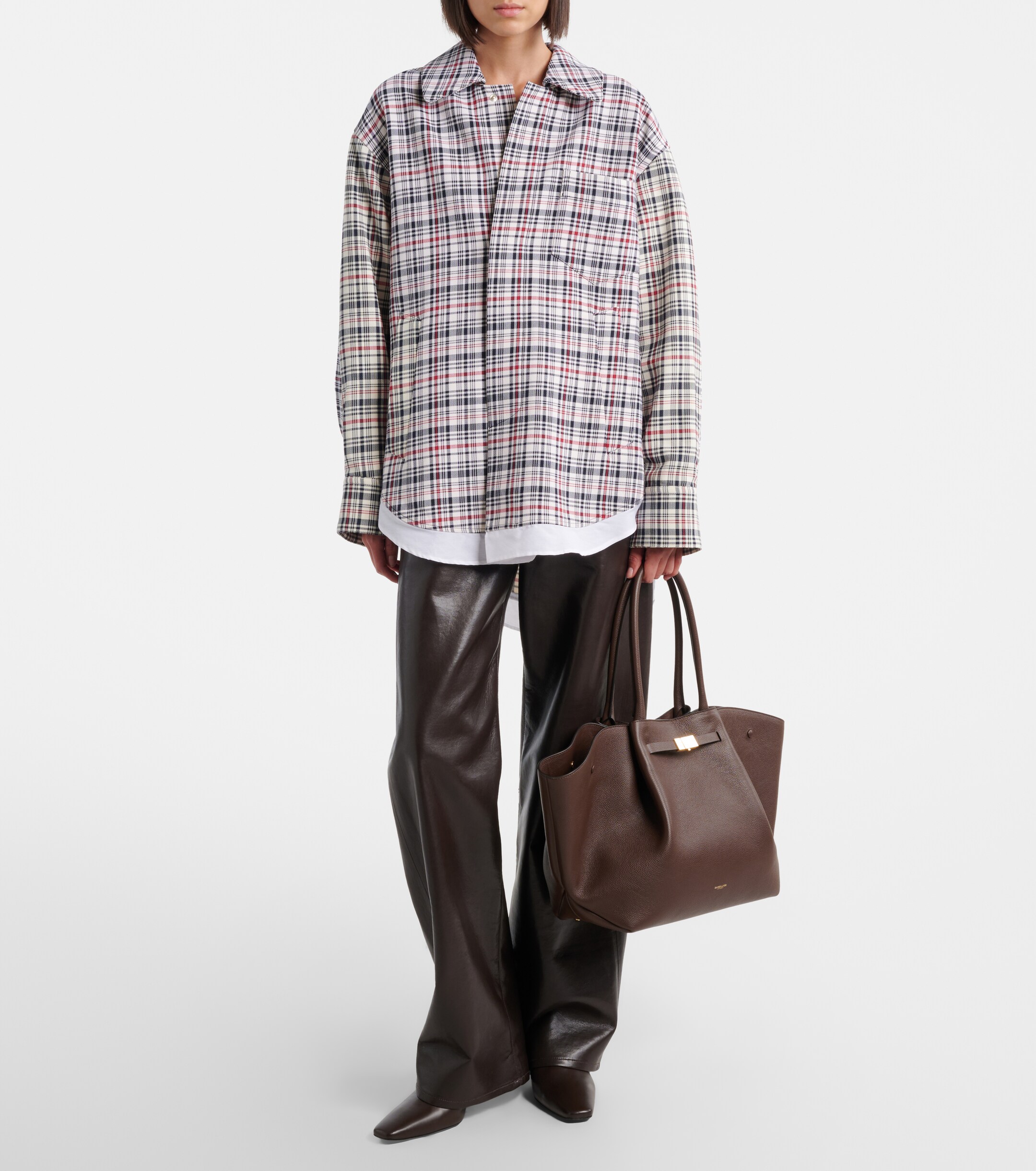 DeMellier New York Medium leather tote bag thumbnail