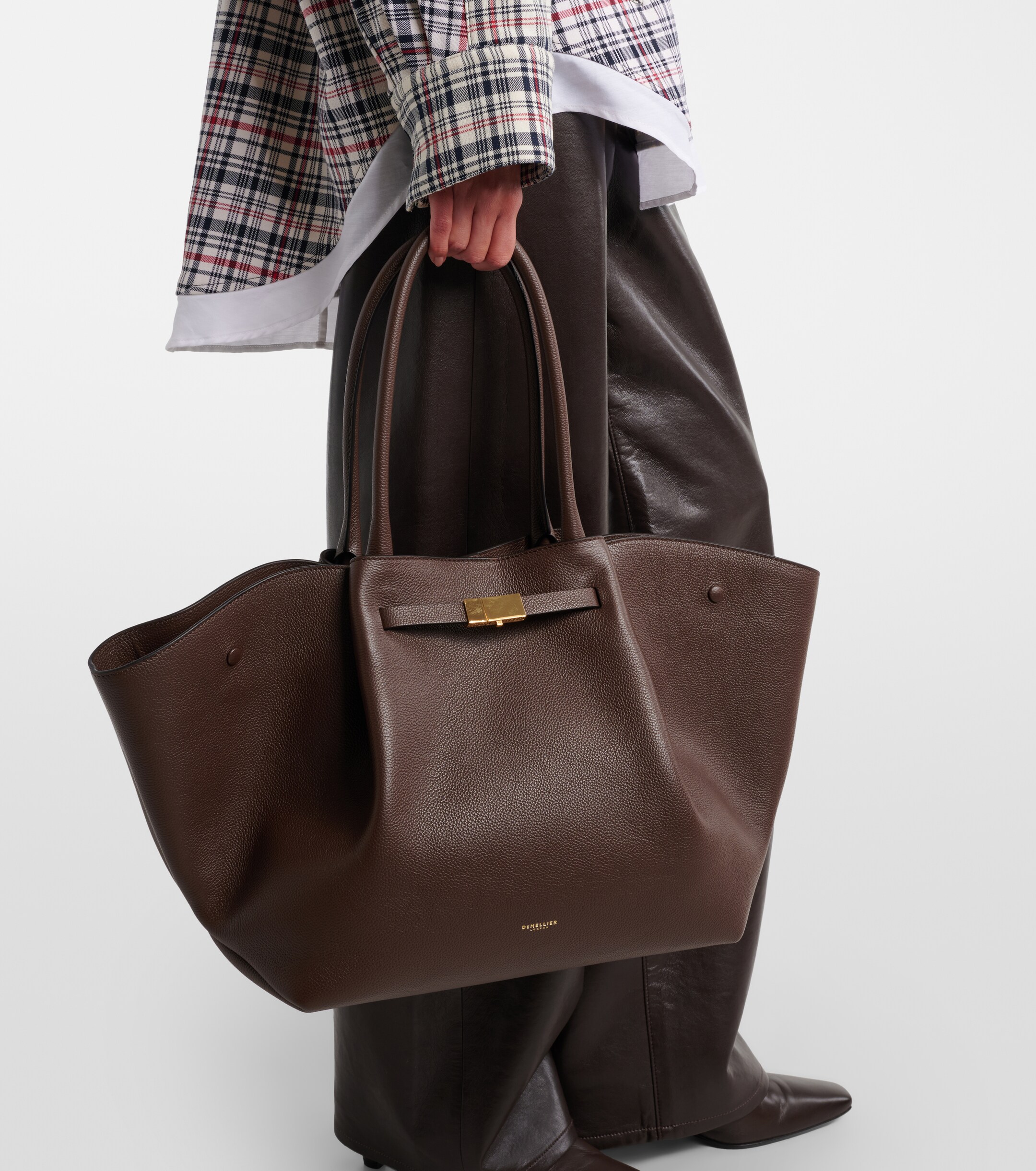 DeMellier New York Medium leather tote bag thumbnail