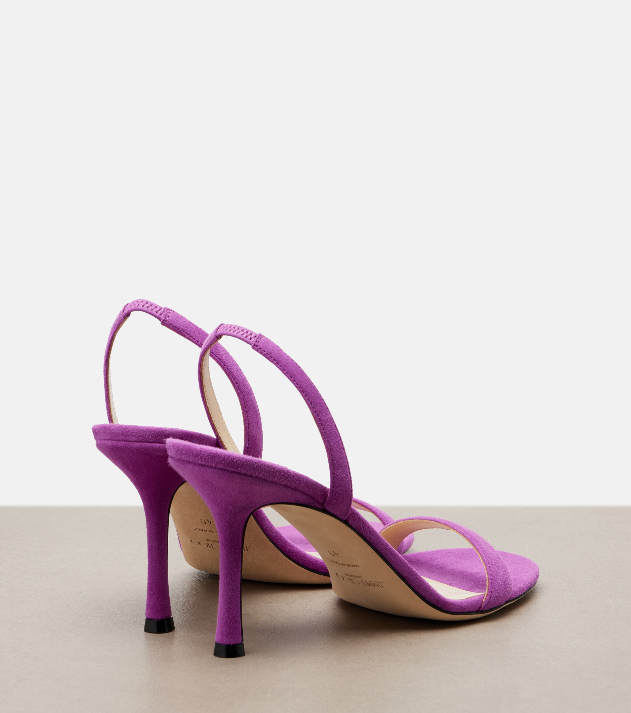 JIMMY CHOO Jimmy Choo Jenn suede slingback sandals