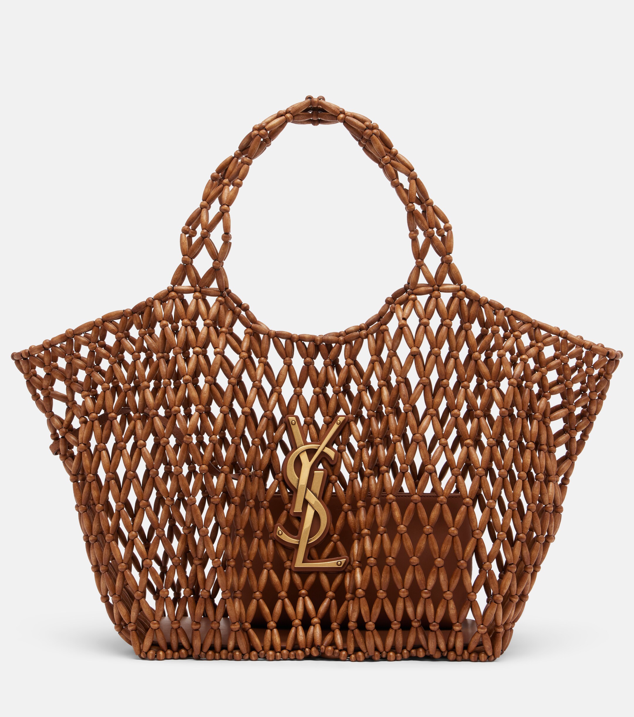 Saint Laurent Icare Cassandre Medium beaded shopper