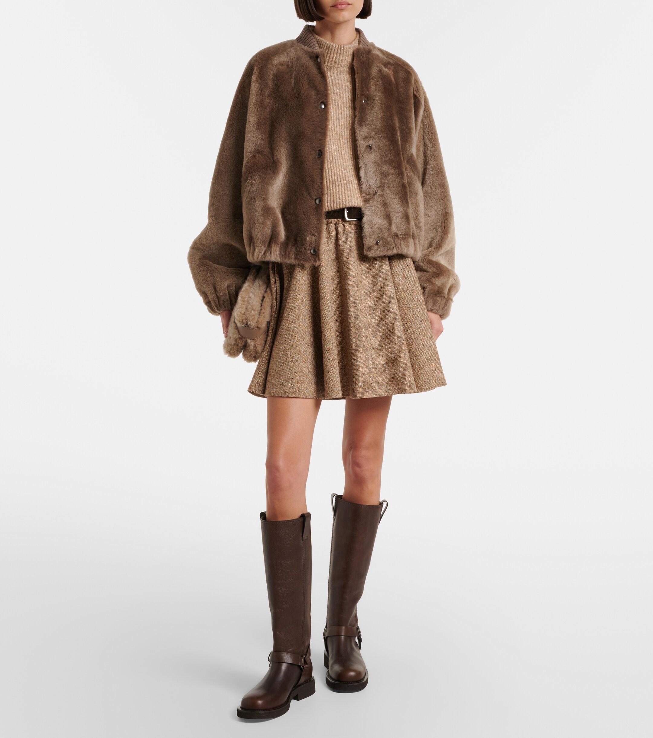 Brunello Cucinelli Brunello Cucinelli Monili leather knee-high boots