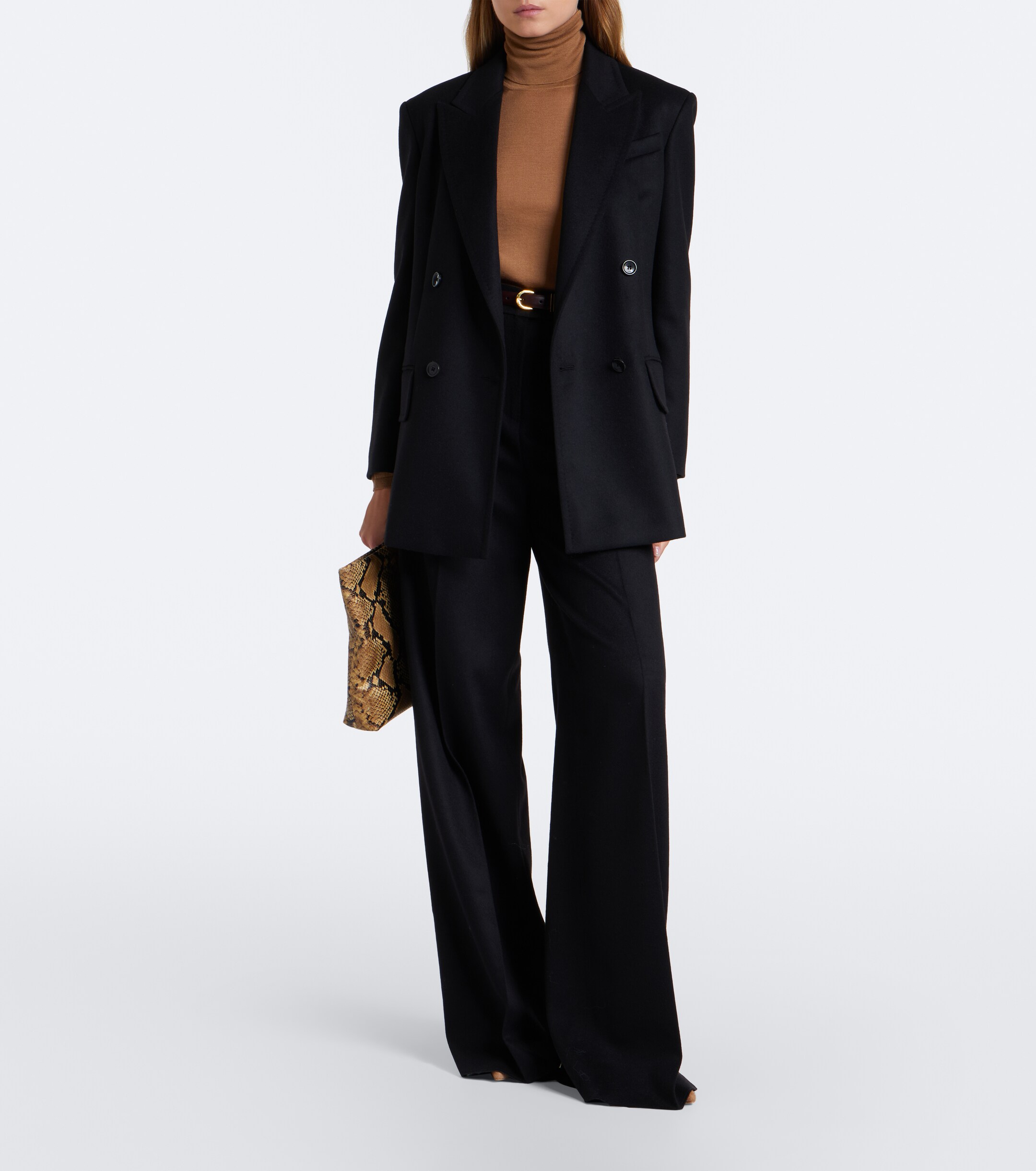 Max Mara Max Mara Camel hair wide-leg pants