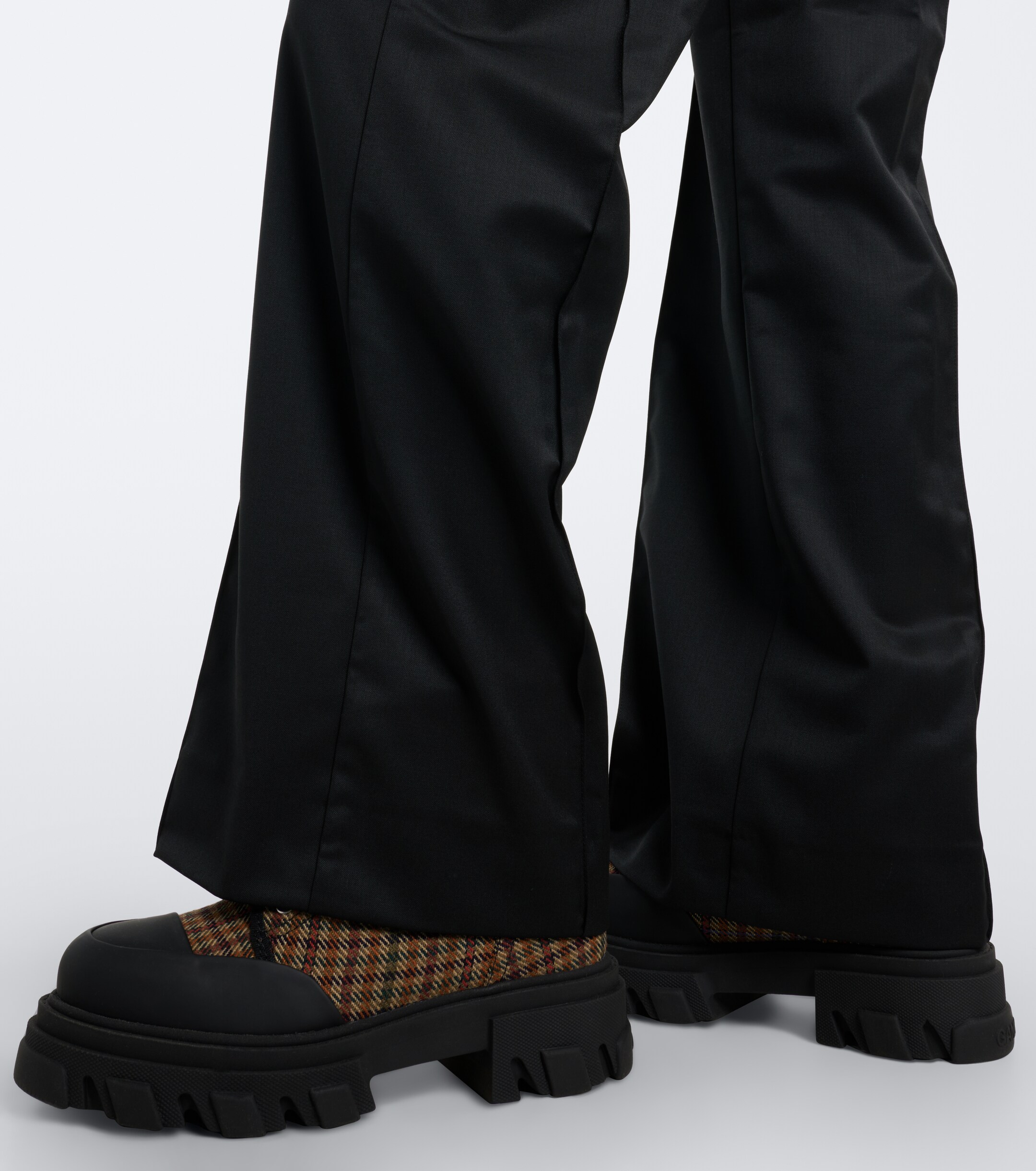 GANNI Ganni Ruffled straight pants