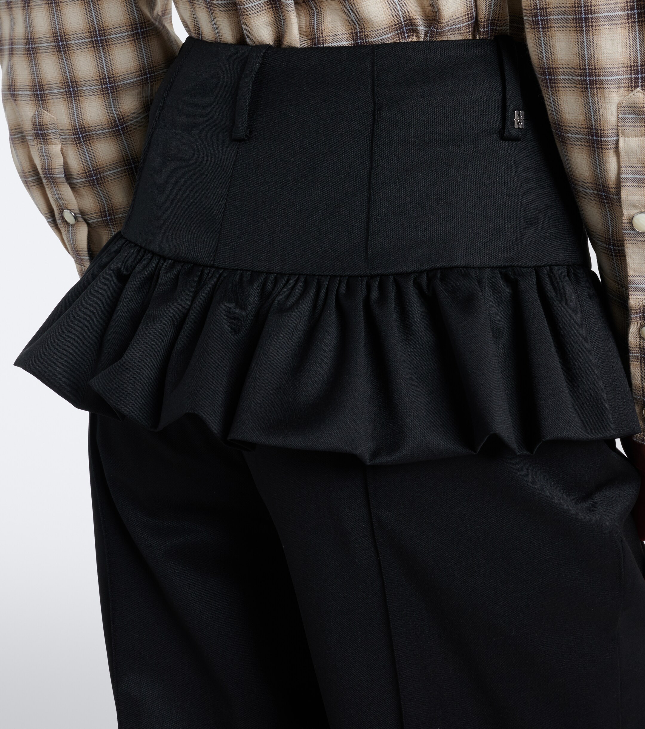 GANNI Ganni Ruffled straight pants