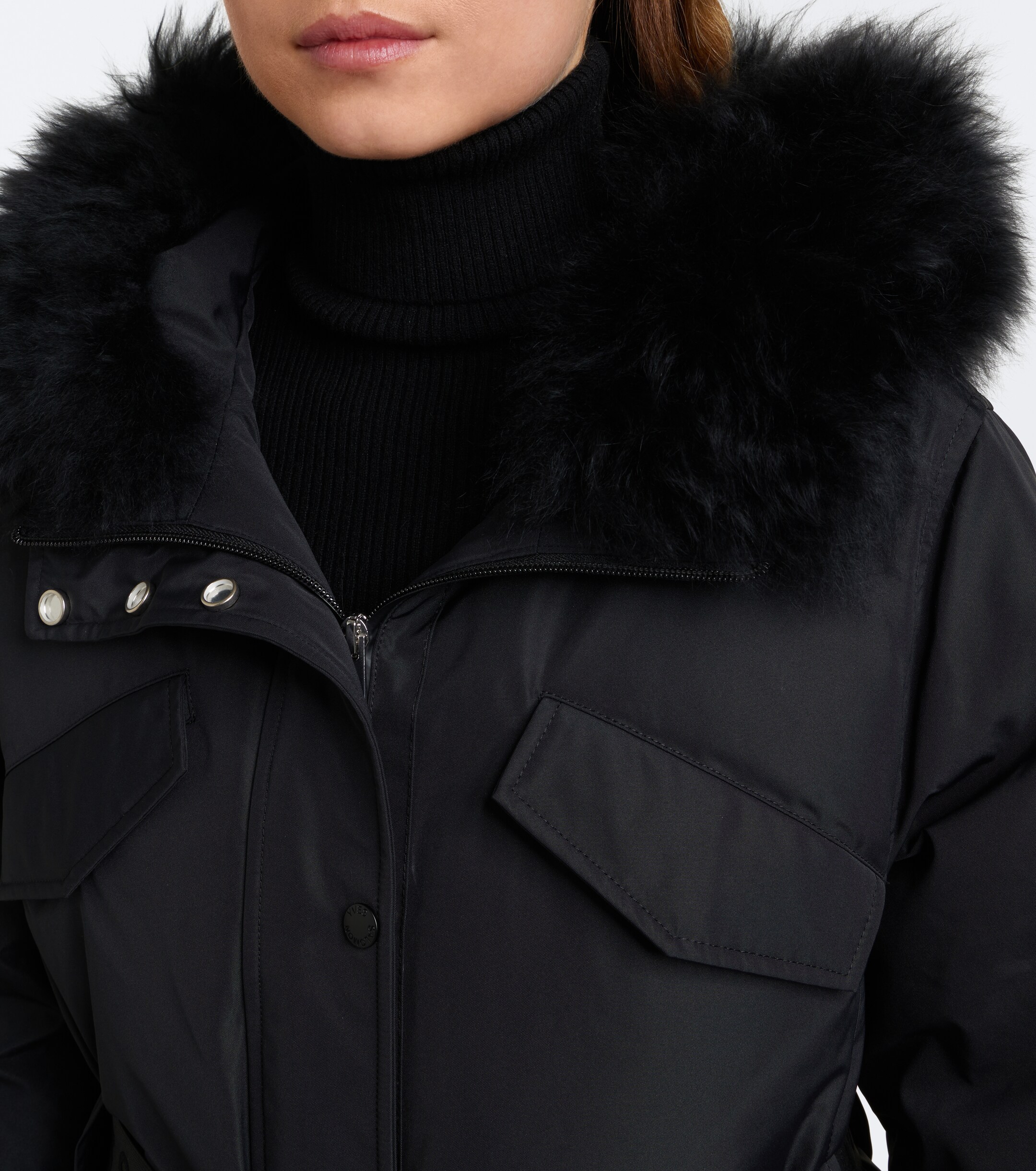 Yves Salomon Yves Salomon Belted shearling-trimmed ski jacket