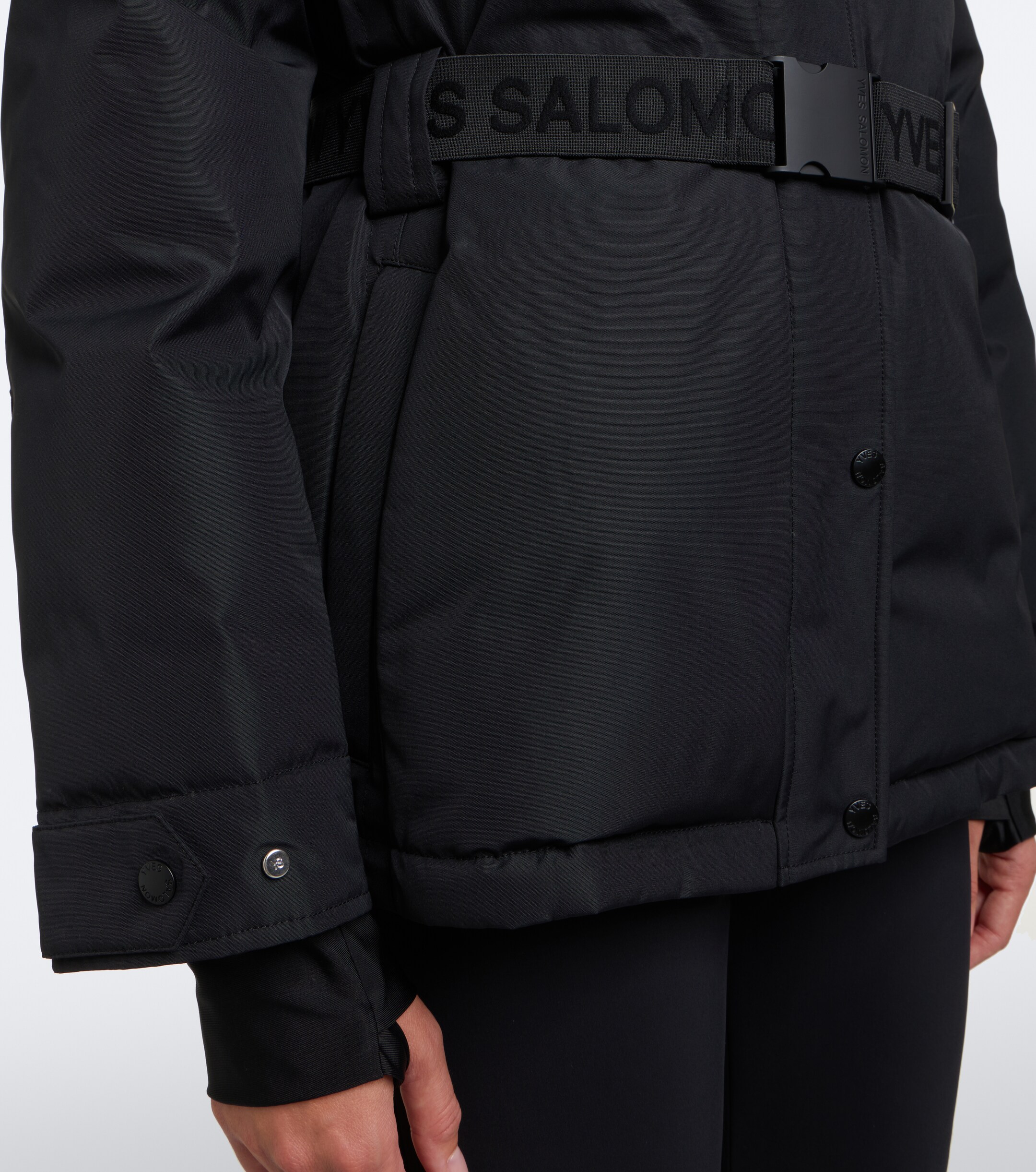 Yves Salomon Yves Salomon Belted shearling-trimmed ski jacket