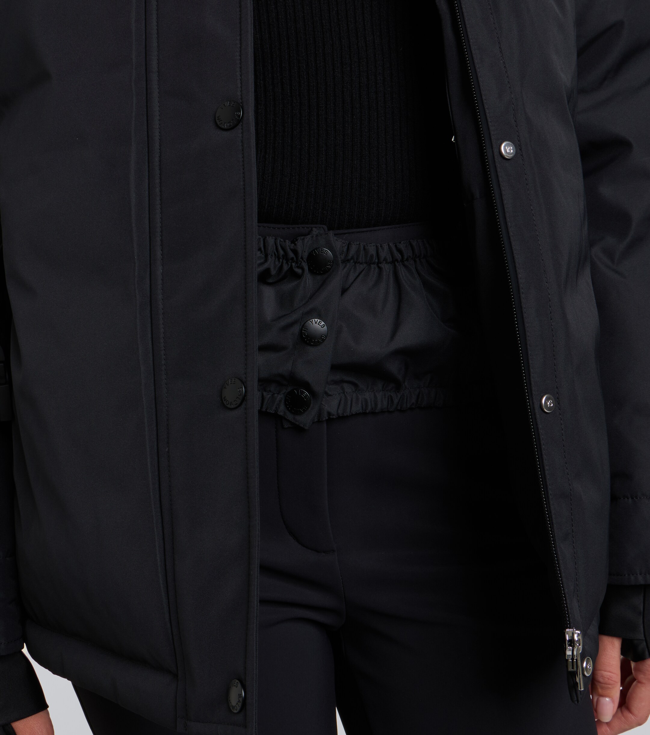 Yves Salomon Yves Salomon Belted shearling-trimmed ski jacket