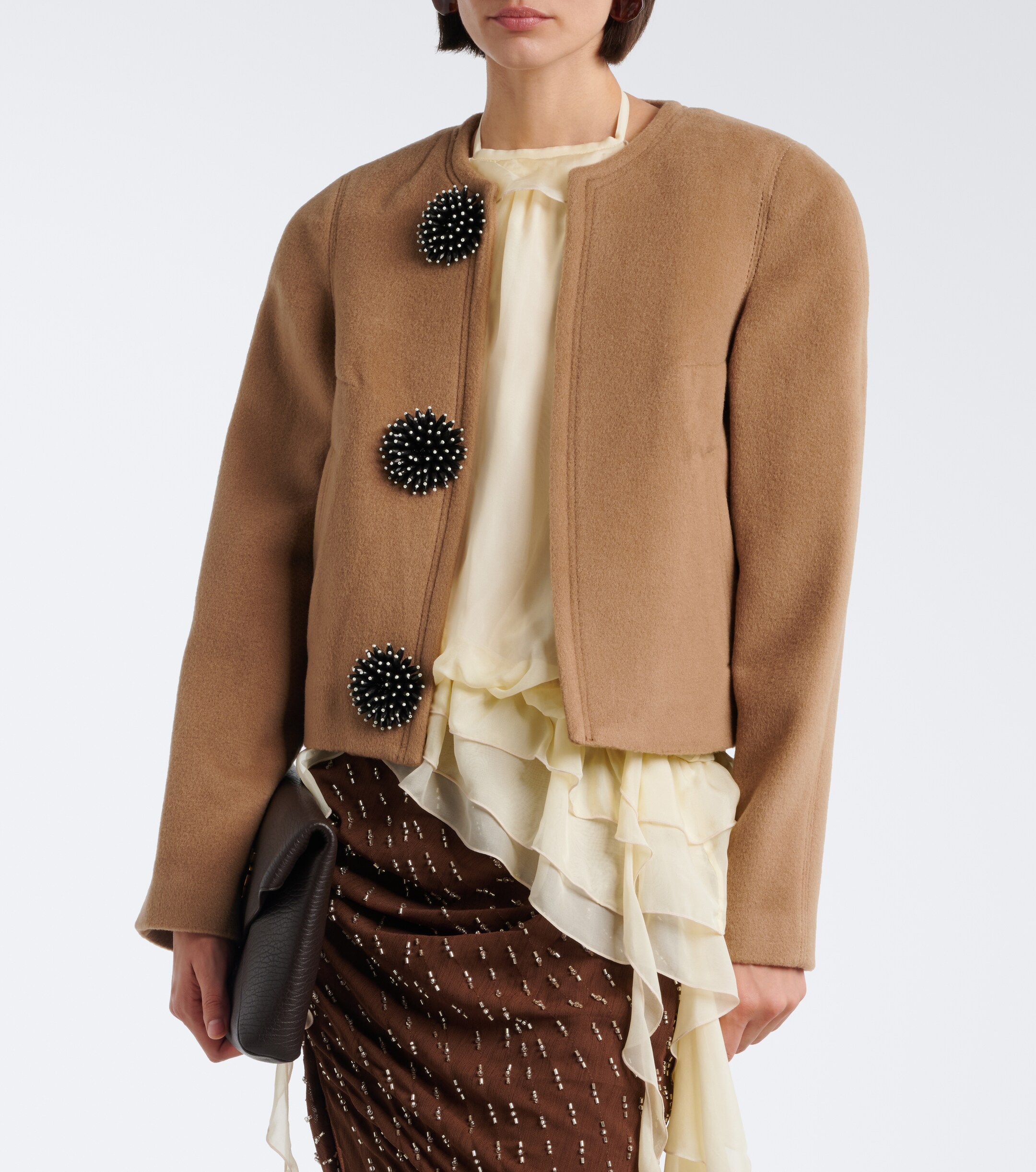 Jacques Wei Jacques Wei Embellished wool jacket