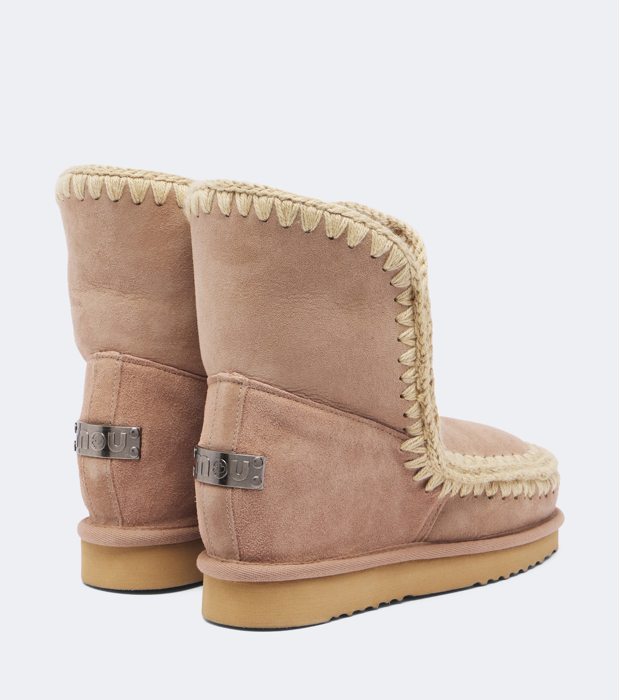 MOU Mou Inner Wedge shearling-lined suede ankle boots