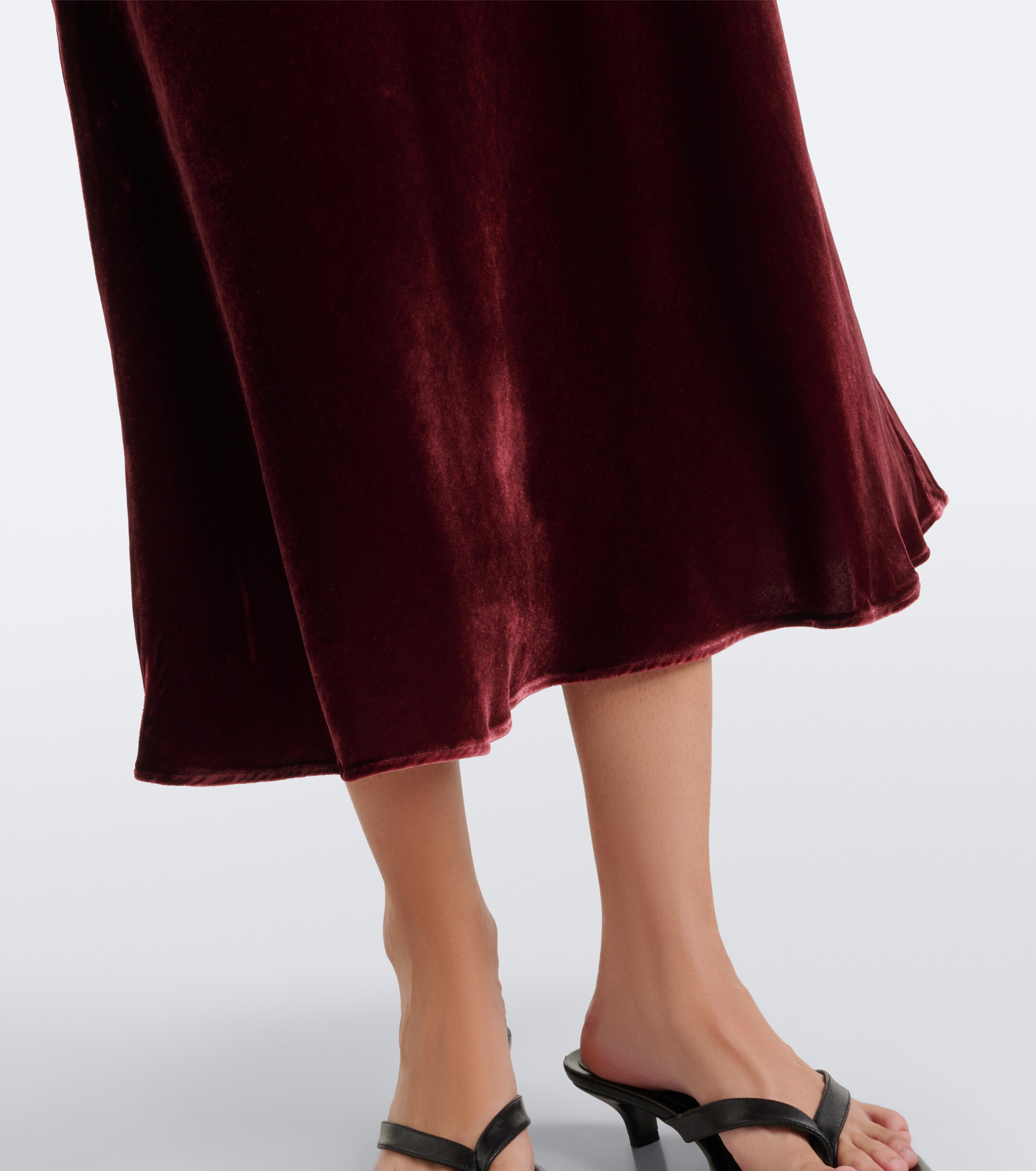 RIXO Rixo Amari lace-trimmed velvet midi dress