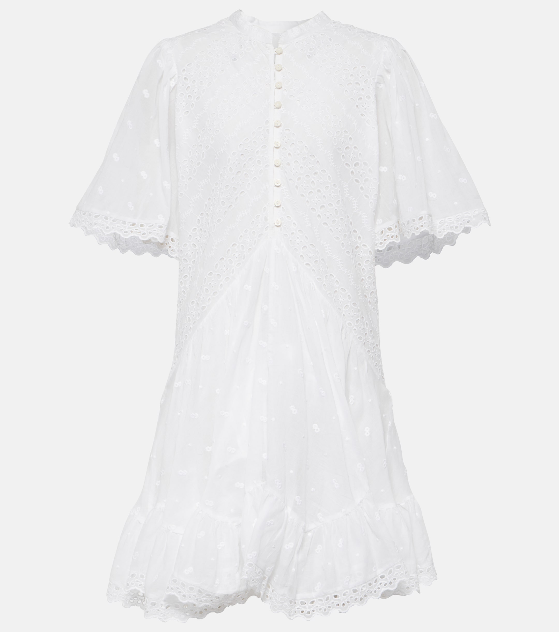Marant Étoile Slayae embroidered cotton minidress