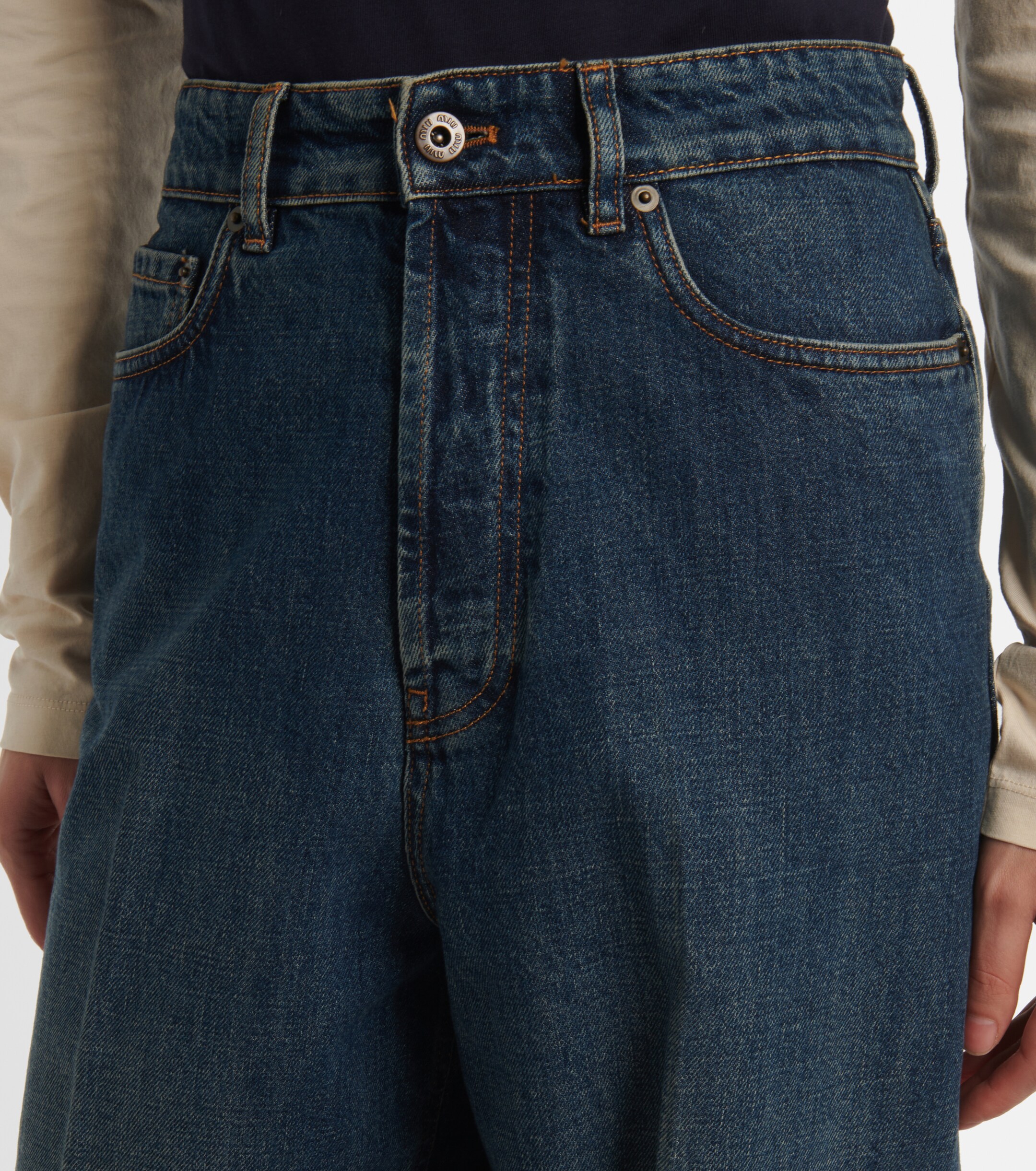 Miu Miu High-rise boyfriend jeans